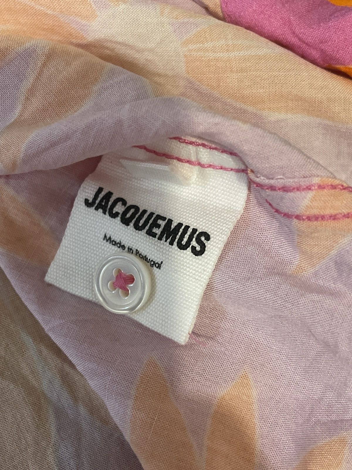 Image of Jacquemus Jacquesmus Floral Shirt in Pink, Men's (Size Small)