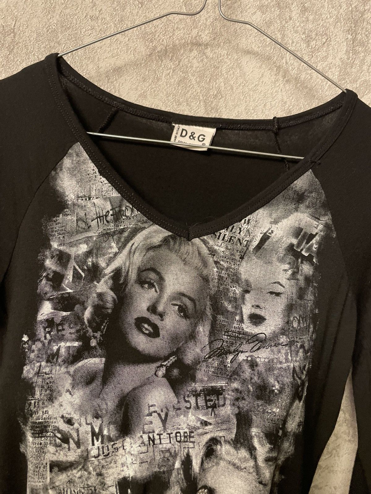 Dolce & Gabbana Dolce Gabbana DG Marilyn Monroe Newspaper Long Sleeve Top Size XS / US 0-2 / IT 36-38 - 9 Thumbnail
