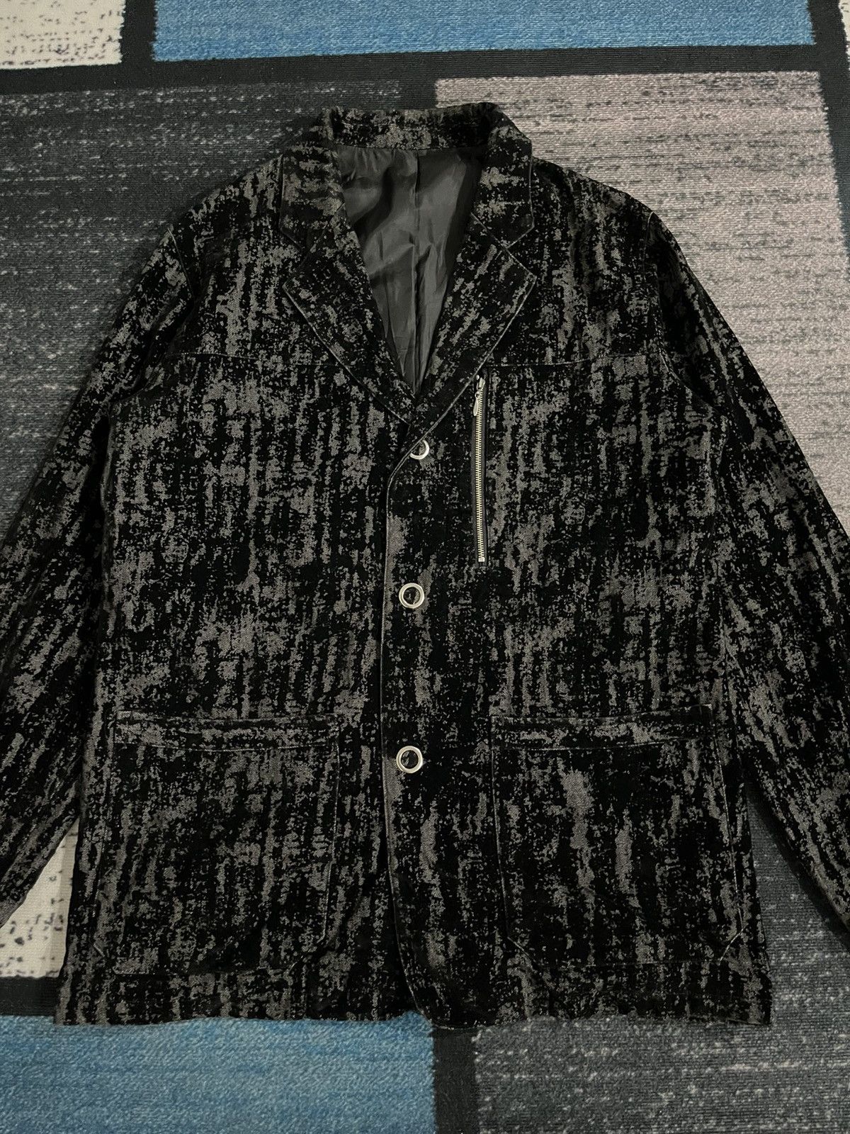 Japanese Brand Agate Snap Button Coat Blazer Size 42R - 5 Thumbnail