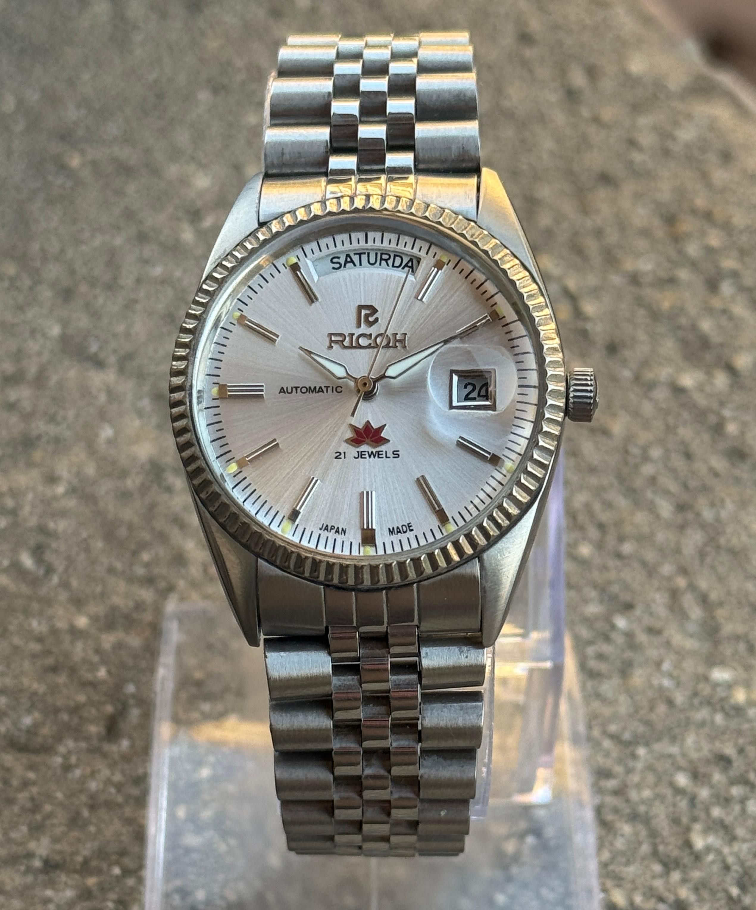 Other Vintage Ricoh President Automatic Silver Dial Size 36 - 1 Thumbnail