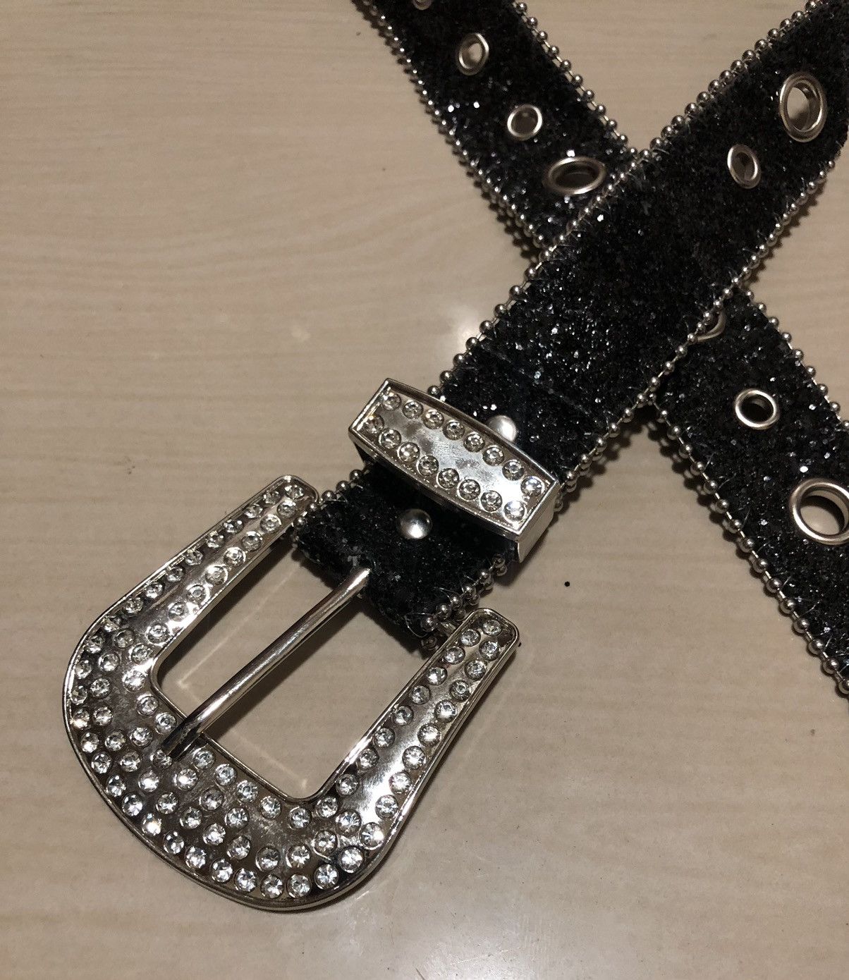 Japanese Brand Japanese Brand - sparkling studded belt tc31 Size 30 - 3 Thumbnail