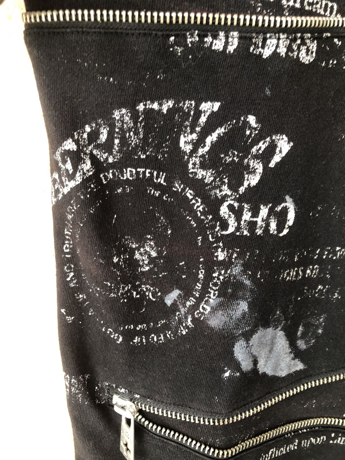 If Six Was Nine × Japanese Brand × Vintage Vintage Zipper PUNK GOTHIC Skull Design Tee Size US M / EU 48-50 / 2 - 9 Thumbnail