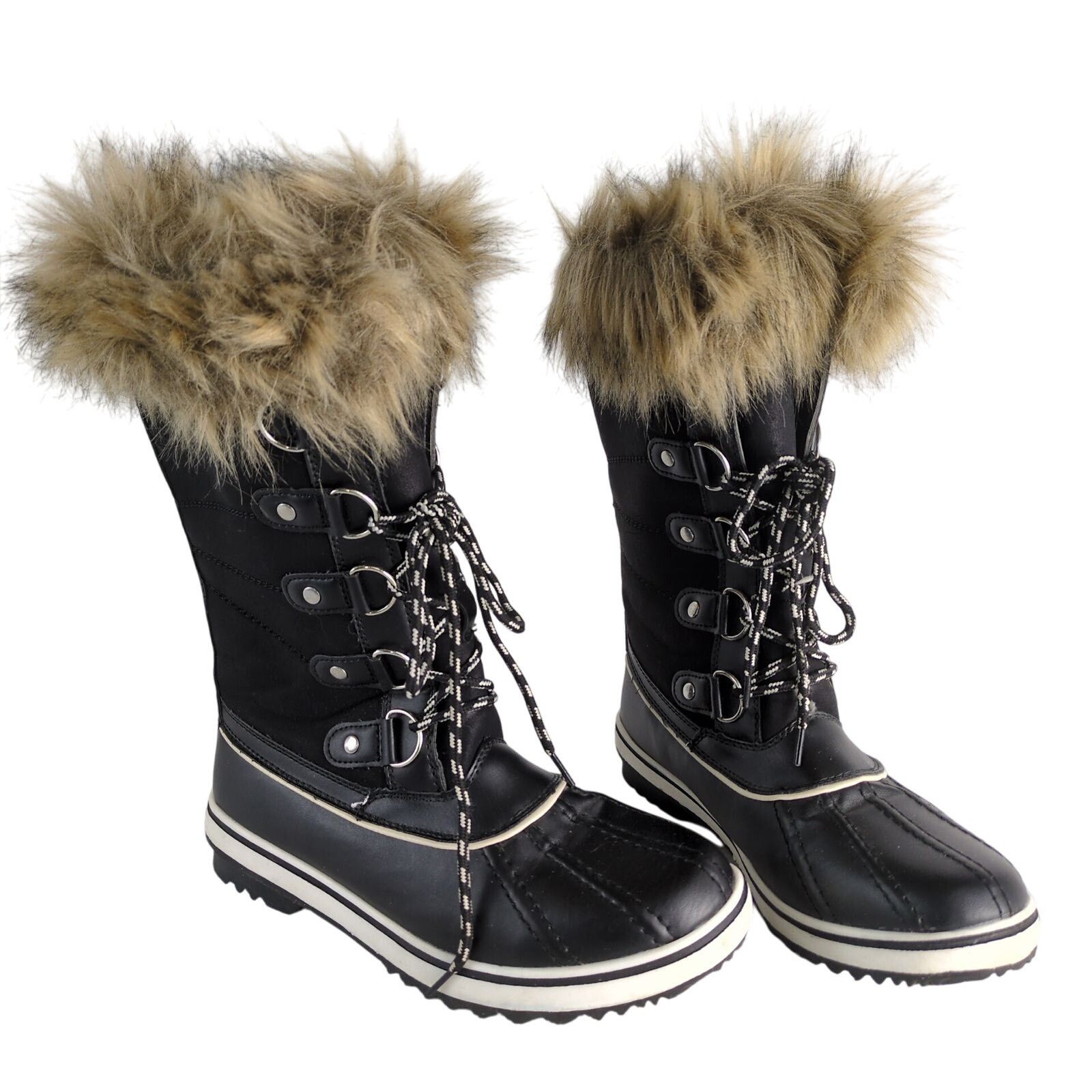 Other Globalwin Women's 8 Faux Fur Trimmed Insulated Snow Boots Size US 8 / IT 38 - 2 Thumbnail