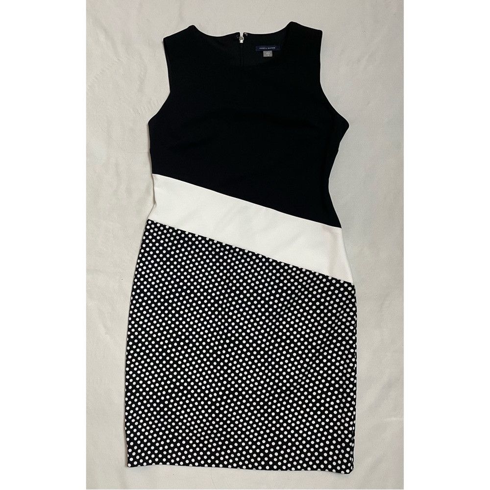 Tommy Hilfiger NWT New $129 Tommy Hilfiger Sleeveless Black White Dress Si Size M / US 6-8 / IT 42-44 - 5 Thumbnail