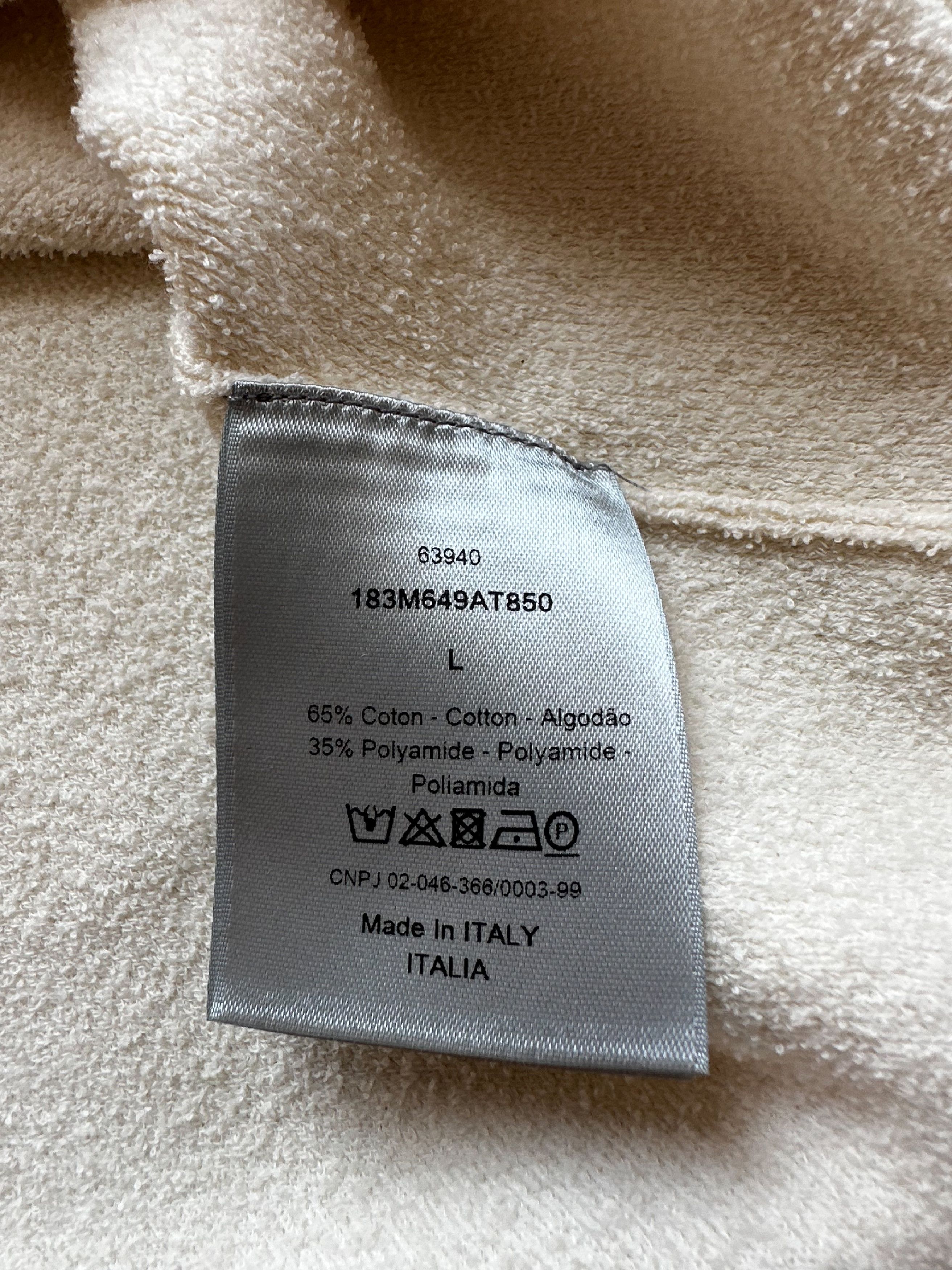 Dior Dior Stussy Cream Ox Logo T-Shirt Size US L / EU 52-54 / 3 - 5 Thumbnail