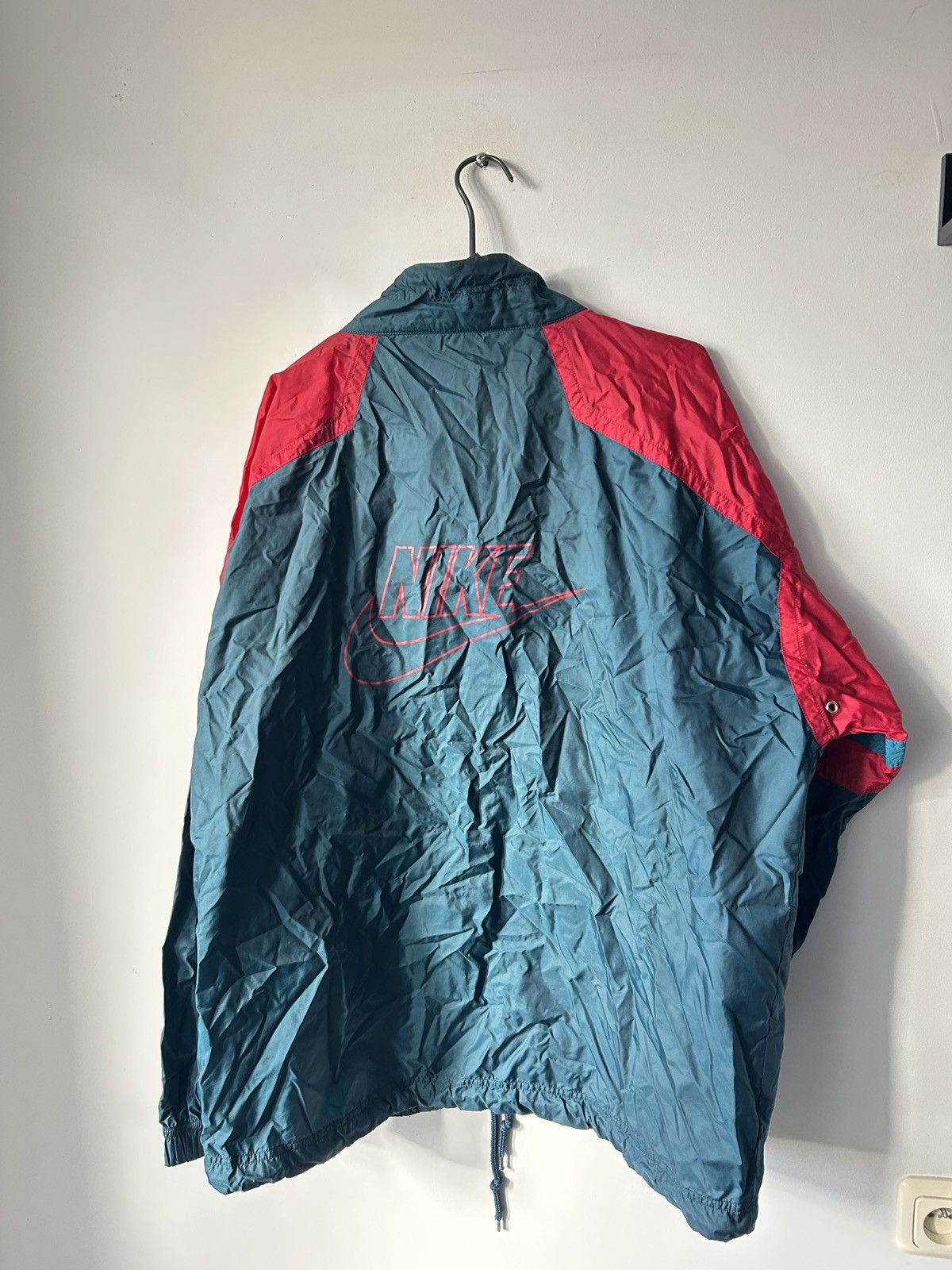Nike × Vintage Vintage 90s Nike windbreaker Size US XL / EU 56 / 4 - 7 Thumbnail