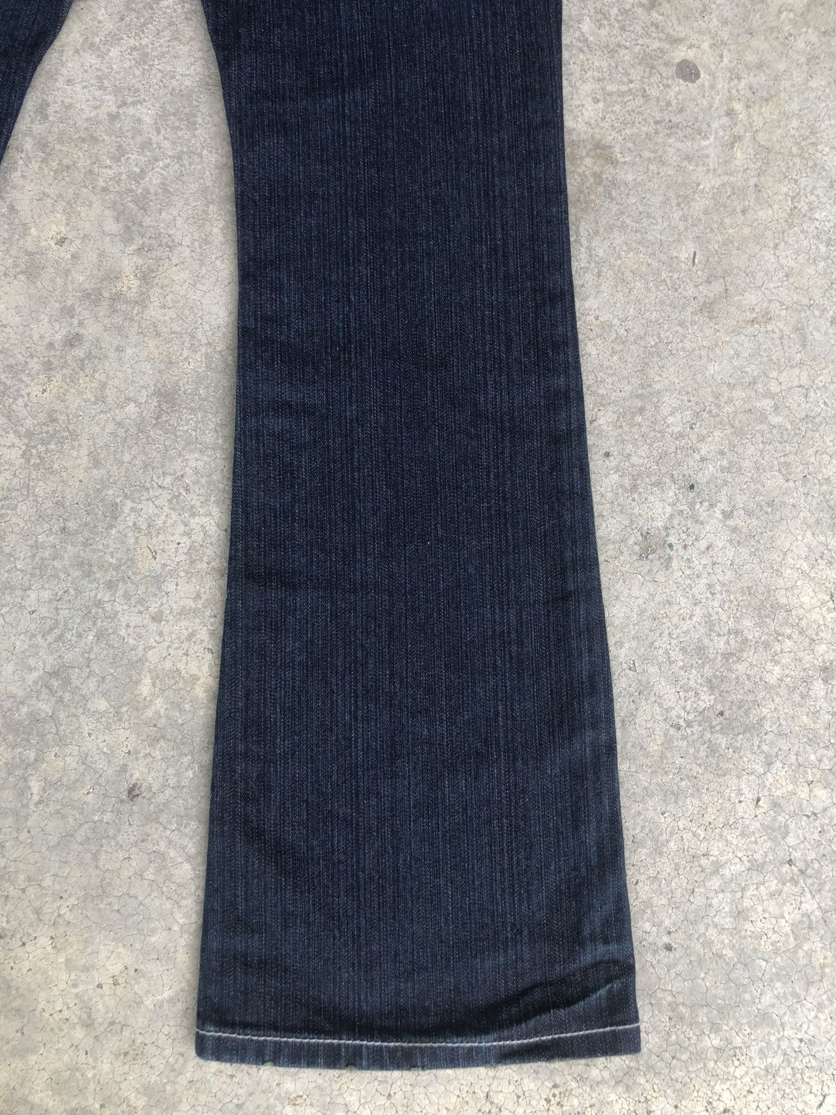 If Six Was Nine Japanese Limited Flared Jeans White Stitch Distressed Denim Size US 32 / EU 48 - 12 Thumbnail