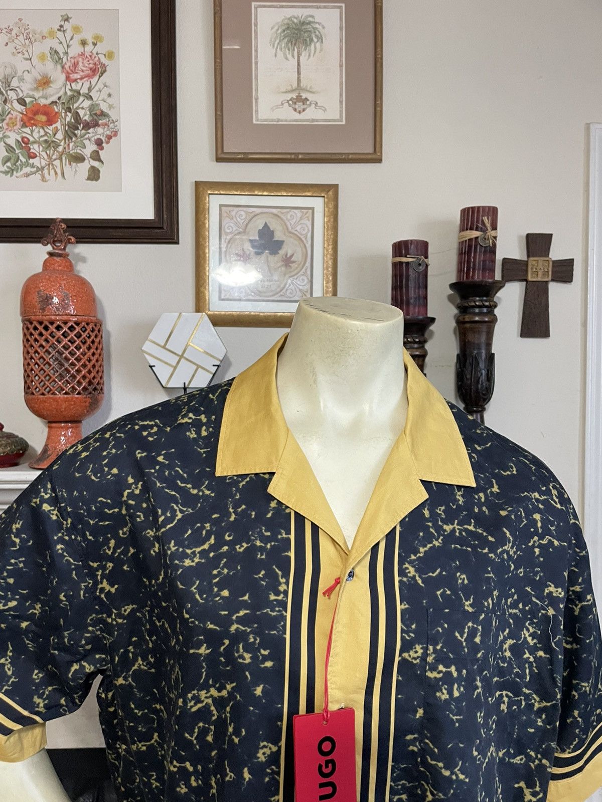 Hugo EGEENO Bowling style shirt NWT Size US L / EU 52-54 / 3 - 3 Thumbnail