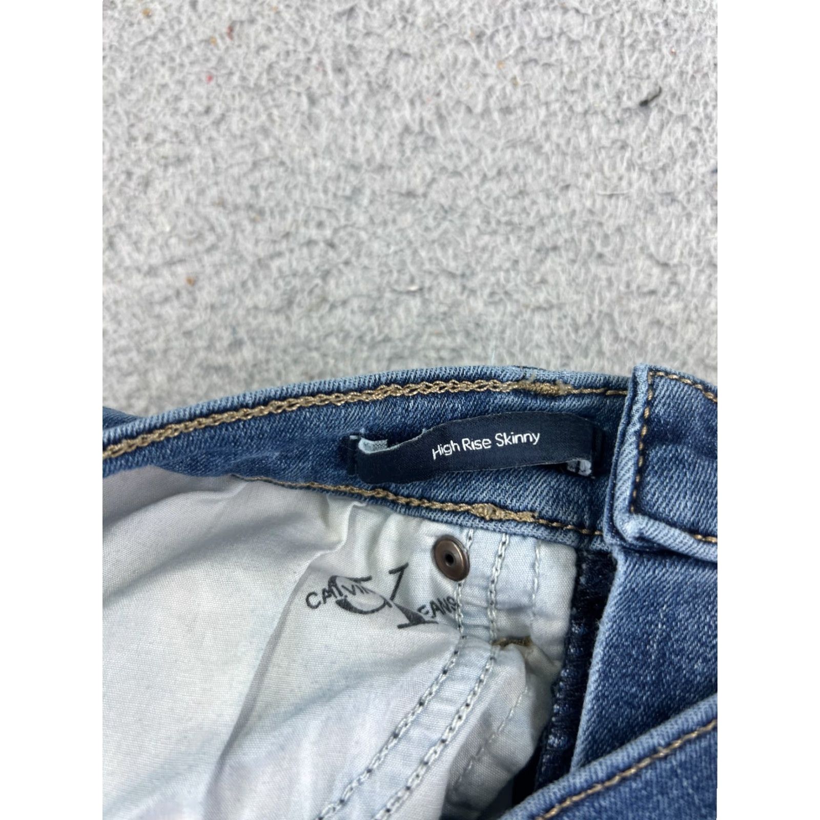 Calvin Klein Calvin Klein Jeans Women 27 Blue Skinny Ankle Zip High Rise Cotton Blend 24x26 Denim 5-Pocket Womens Modern American Designer Size 27" / US 4 / IT 40 - 7 Thumbnail