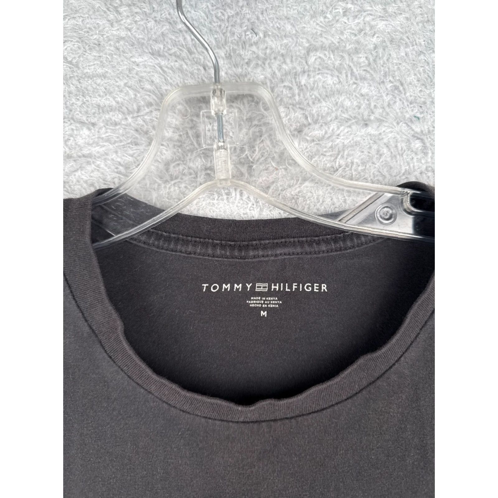 Tommy Hilfiger Tommy Hilfiger Shirt Men Medium Black Short Sleeve Crew Neck Cotton Logo Casual Size US M / EU 48-50 / 2 - 7 Thumbnail