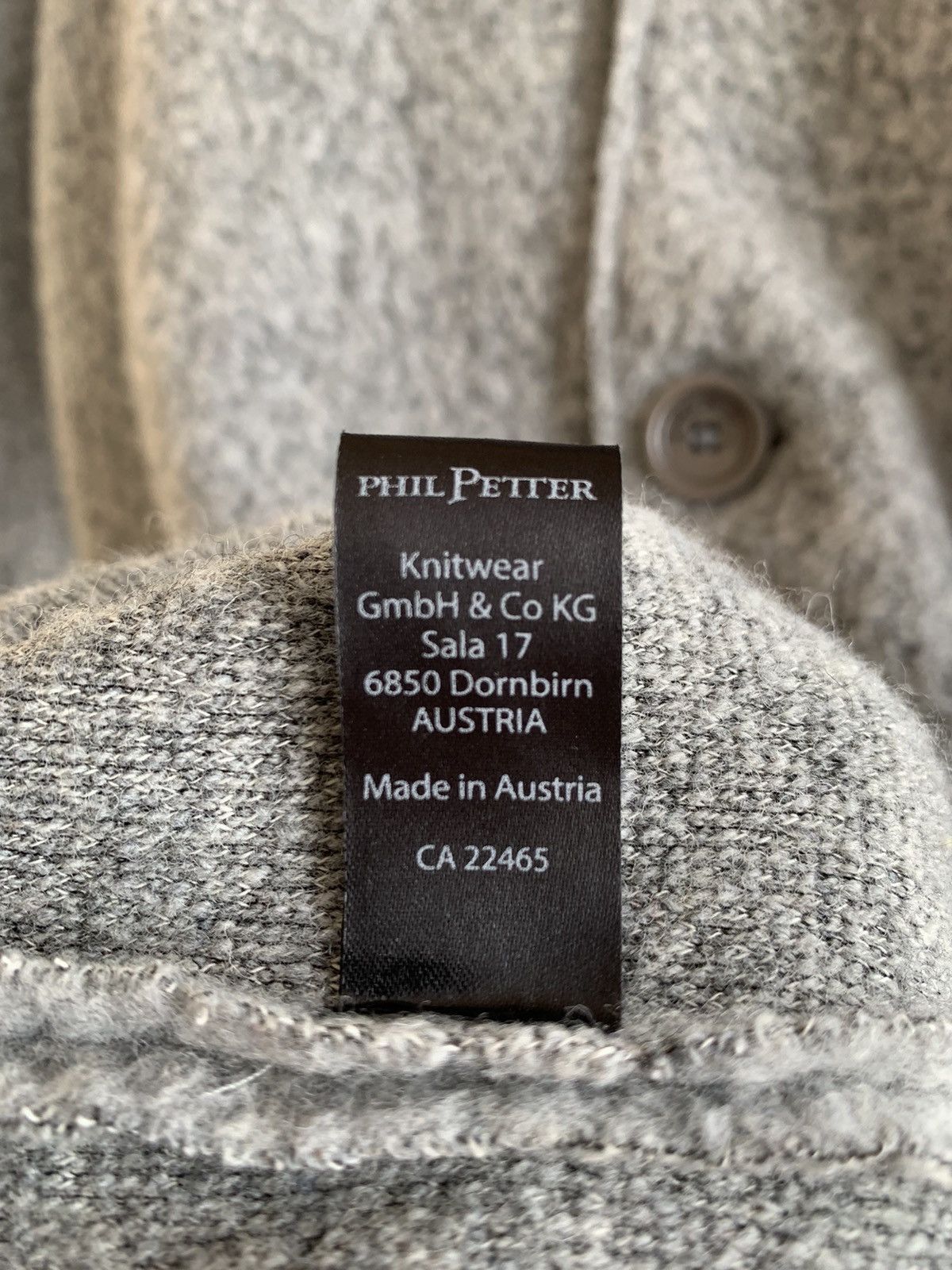 Other Phil Petter Wool Cotton Blend Hooded Button Jacket Size US L / EU 52-54 / 3 - 12 Thumbnail