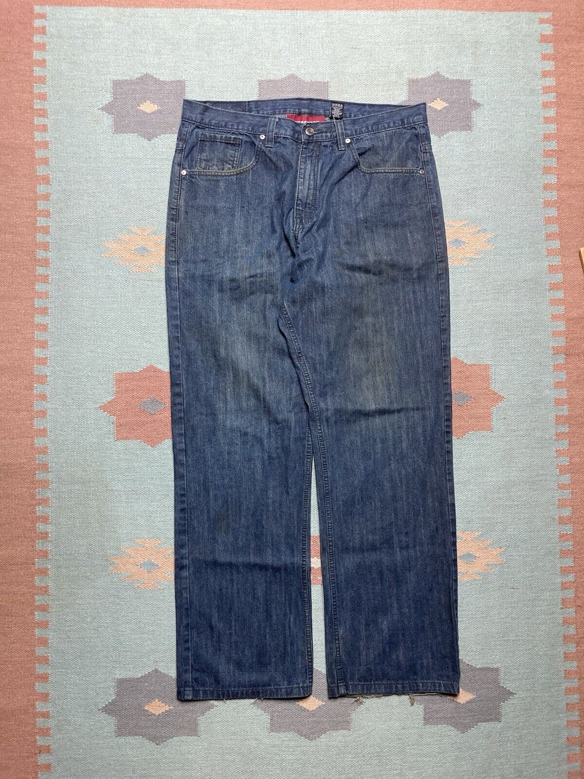 Rocawear × Vintage VTG y2k baggy jeans rocawear embroidered wide skater 38x32 Size US 38 / EU 54 - 4 Thumbnail