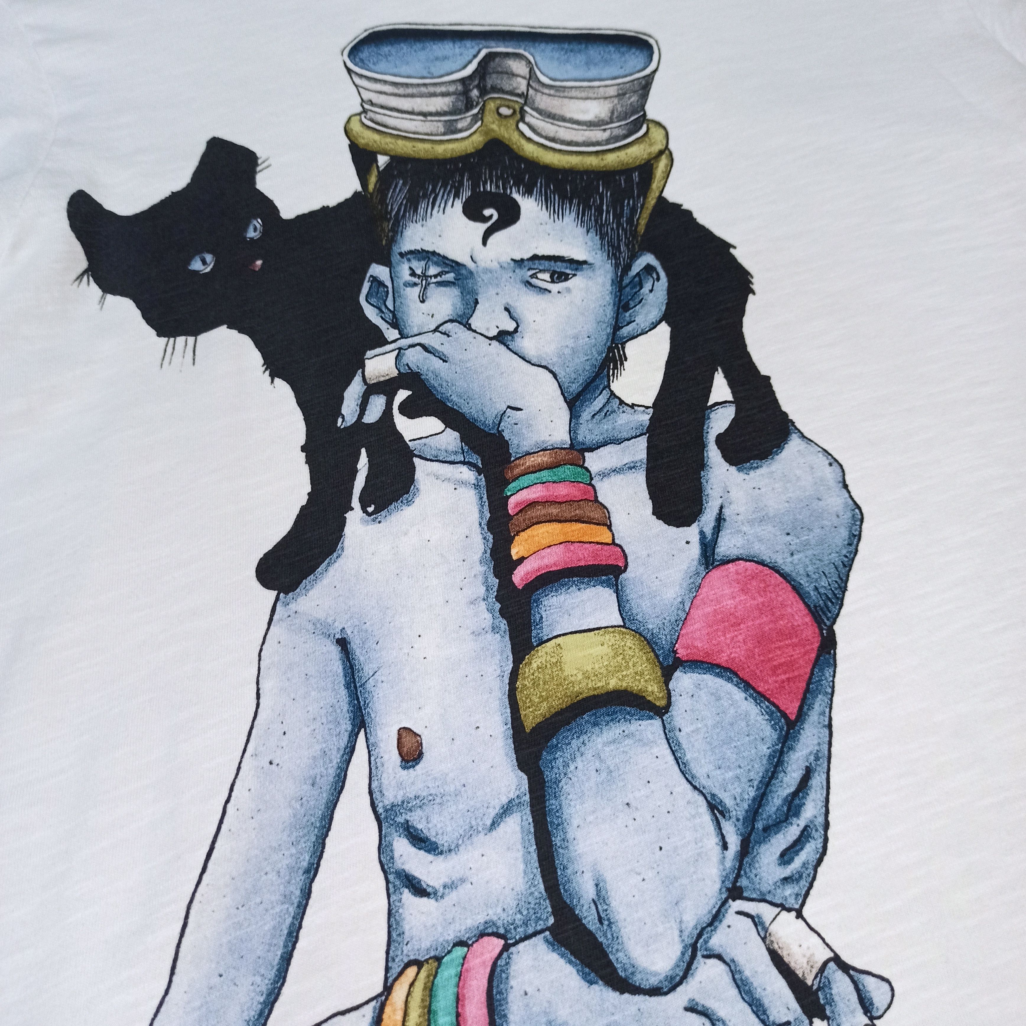 Anime Vintage Anime Tekkonkinkreet Taiyou Matsumoto Big Print Tee Size US M / EU 48-50 / 2 - 2 Thumbnail