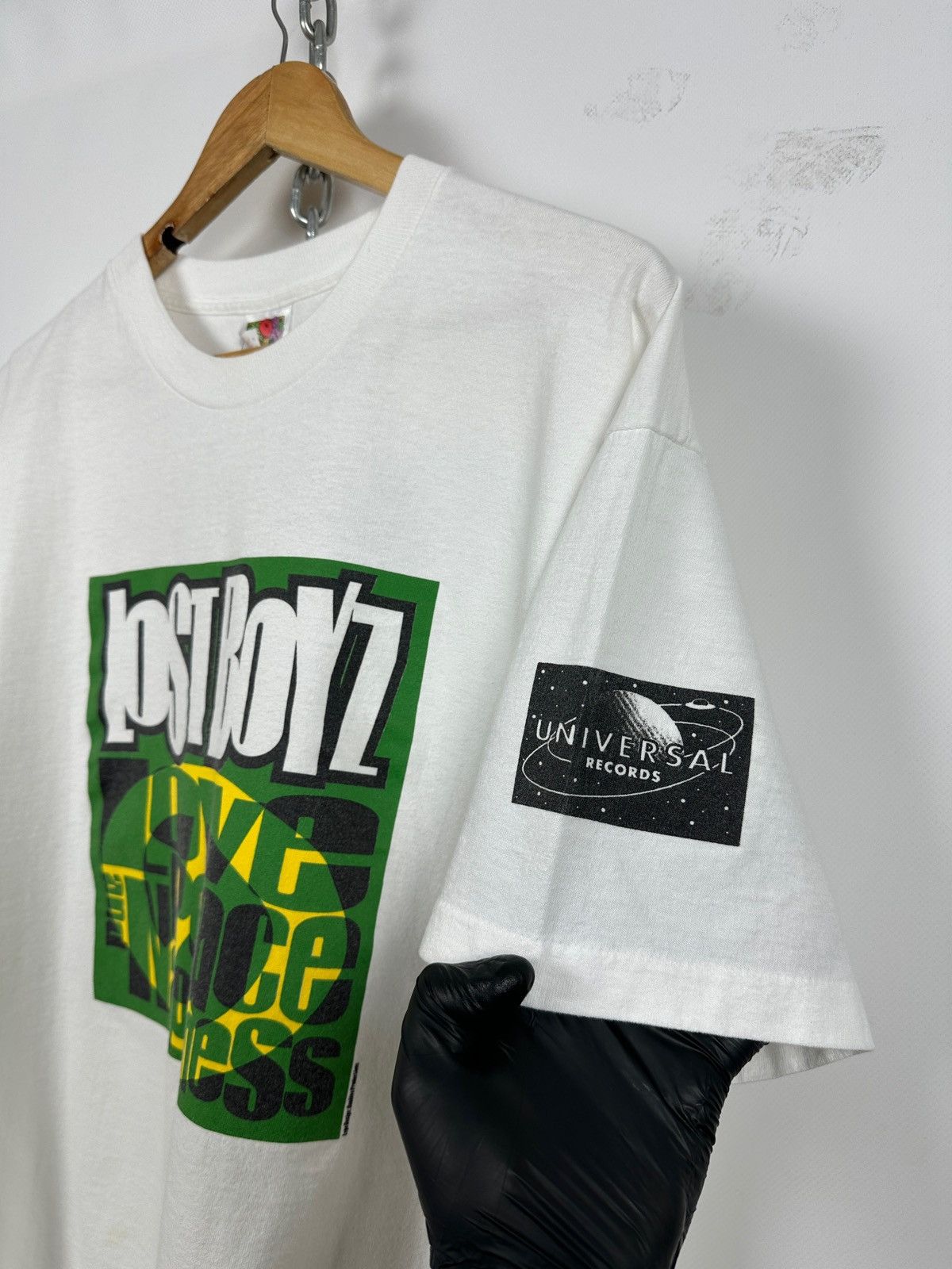 Band Tees 1997 Vintage Lost Boyz Love, Peace & Nappiness Band T-Shirt Size US XL / EU 56 / 4 - 11 Thumbnail