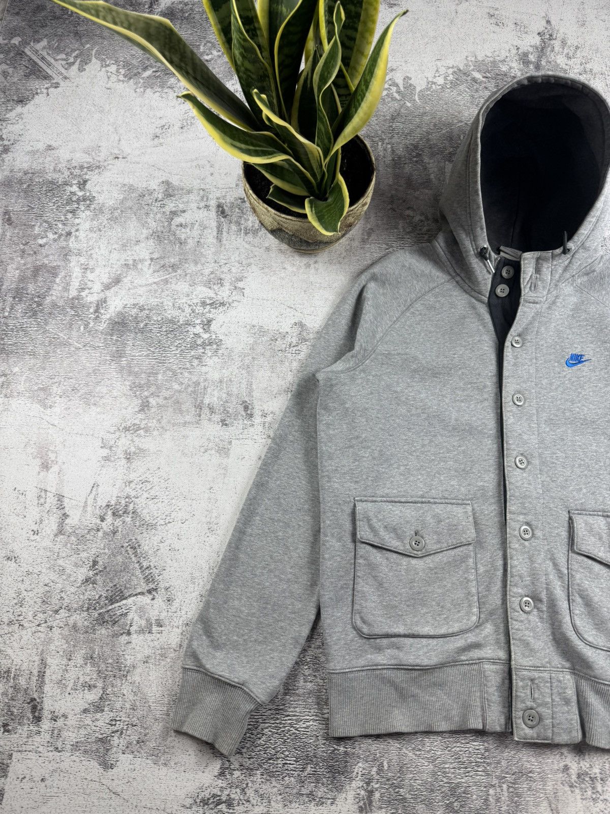 Nike Nike Sportswear Button Cardigan Sweatshirt Hoodie Pullovover Size US M / EU 48-50 / 2 - 2 Thumbnail