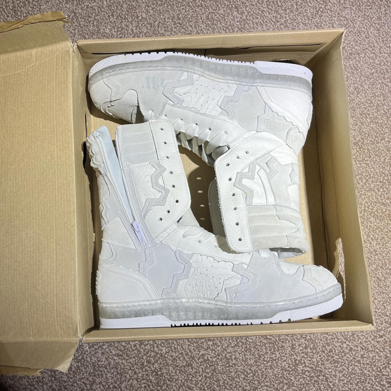 Racer Worldwide Racer Worldwide White High-top Shoes / Sneakers Size US 9 / EU 42 - 1 Thumbnail