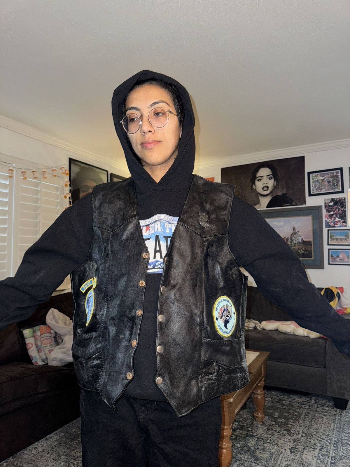 Vintage XXL Interstate leather vest Size US XXL / EU 58 / 5 - 7 Thumbnail