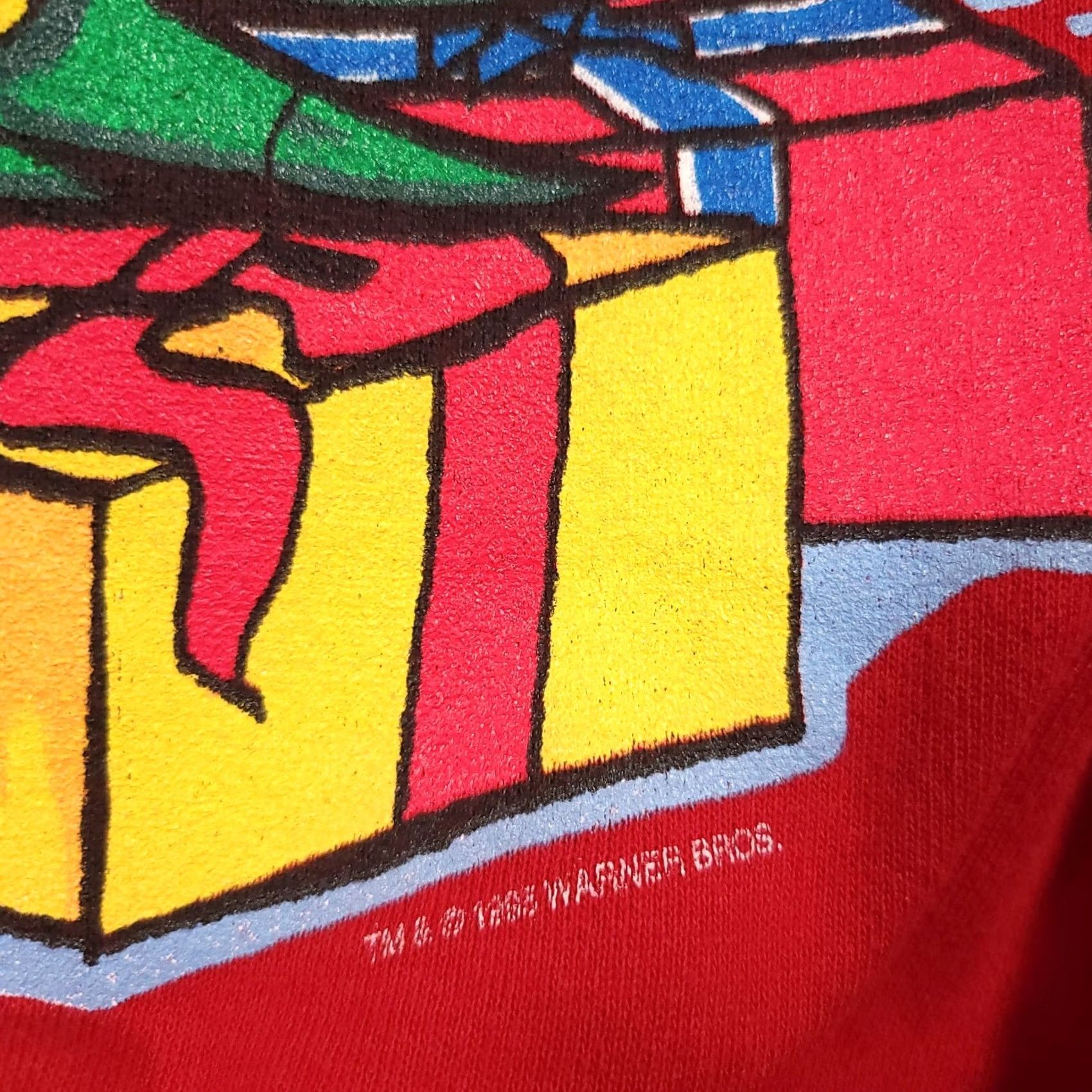 Vintage VINTAGE 1995 Looney Tunes Christmas Tweety Sylvester Red Crewneck Sweatshirt Large Unisex Adults Sweater Graphic Print Size US L / EU 52-54 / 3 - 5 Thumbnail