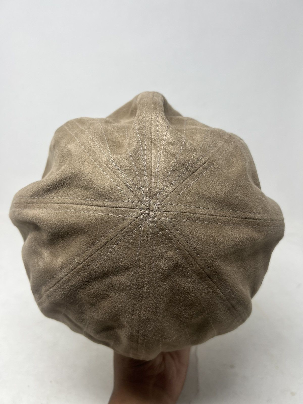 Japanese Brand Beige Suade Okdeals Newsboy Cap Hat Size ONE SIZE - 5 Thumbnail
