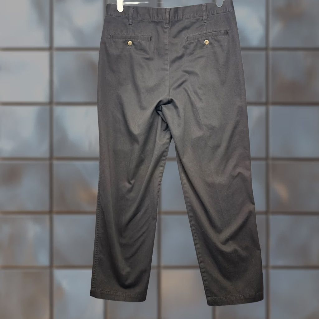 Cherokee VINTAGE Cherokee Pants Mens 34x28 Black Pleated 100% Cotton 90s Y2K Tagged 34x30 Mens Size US 34 / EU 50 - 1 Thumbnail