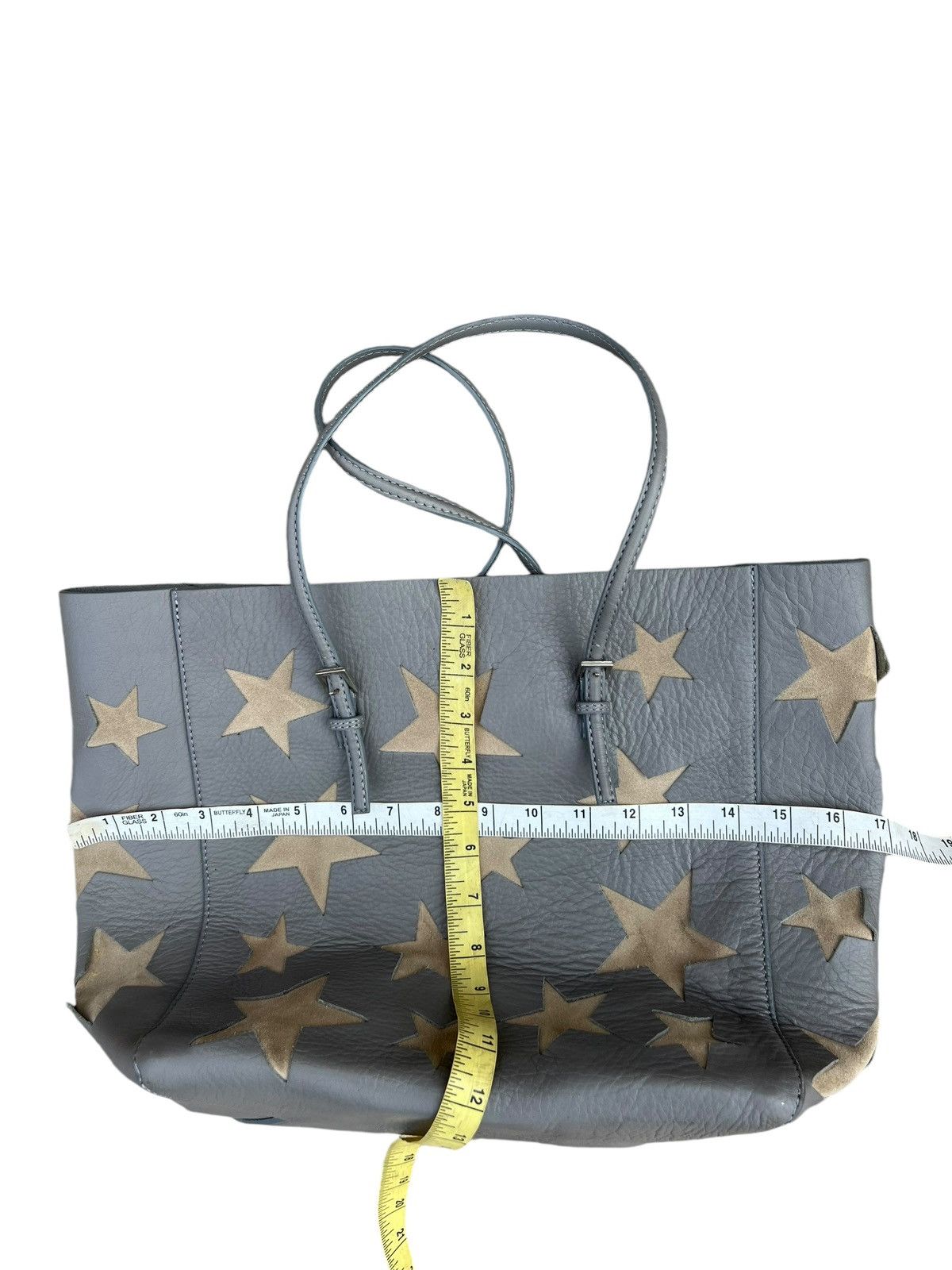 Leather Handmade Amantes Amentes Stars Patina Leather Tote Bag Size ONE SIZE - 25 Thumbnail