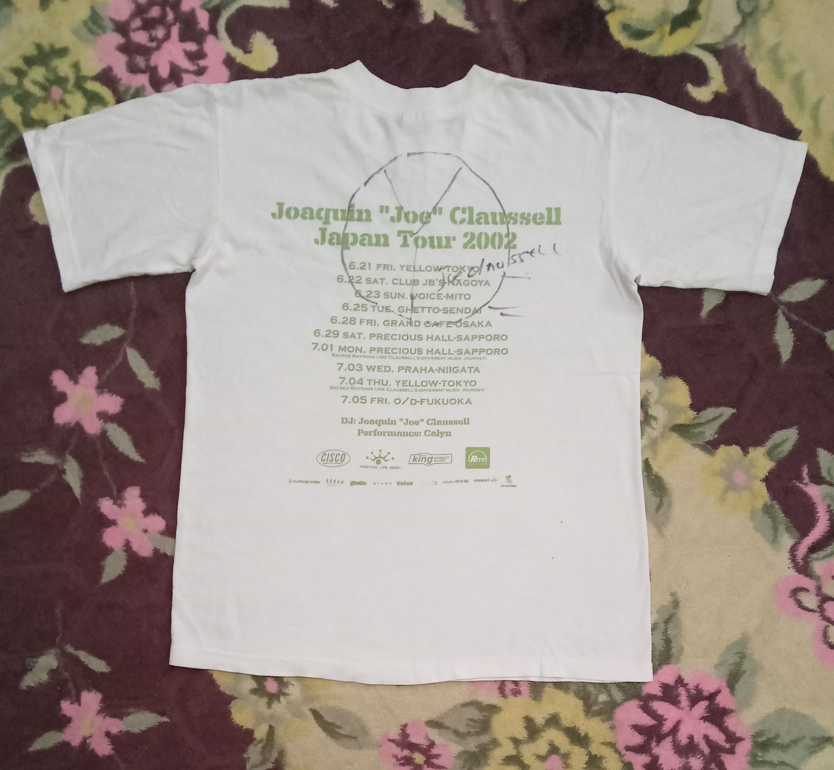 Anvil × Band Tees Joaquin Joe Claussell Japan Tour 2002 (with autograph) Size US L / EU 52-54 / 3 - 4 Thumbnail