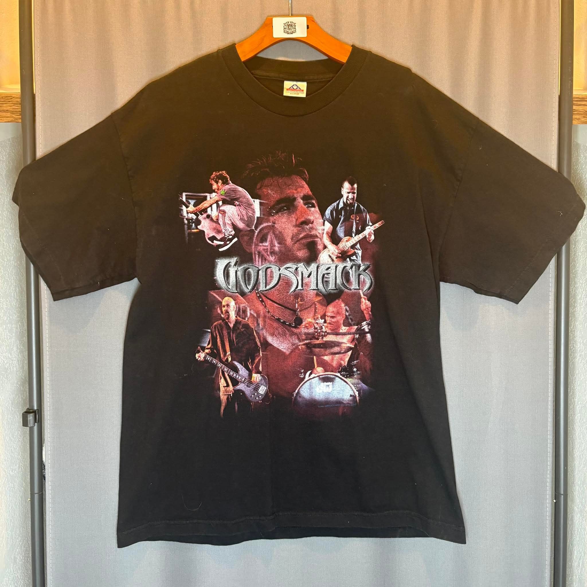 Band Tees Vintage Godsmack Band Tee Black Graphic Rock Shirt Size US XL / EU 56 / 4 - 1 Thumbnail