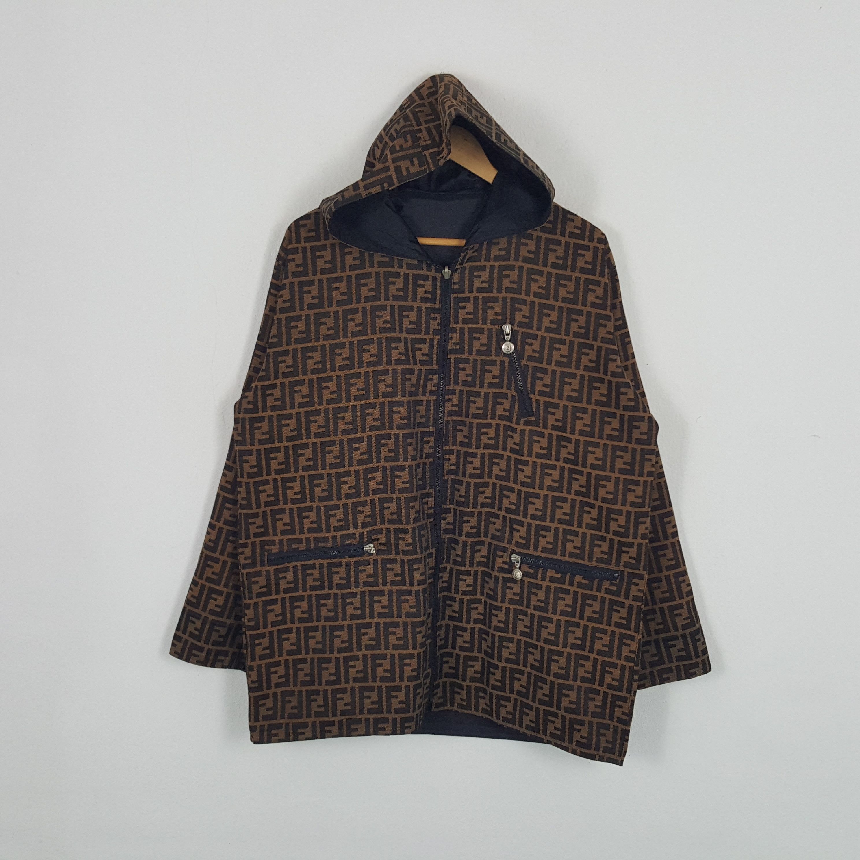 Vintage Fendi Italian Brand Monogram Jacket