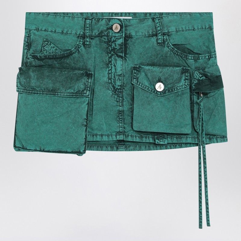 The Attico The Attico Fay Green Cargo Miniskirt Size 27" / US 4 / IT 40 - 1 Thumbnail