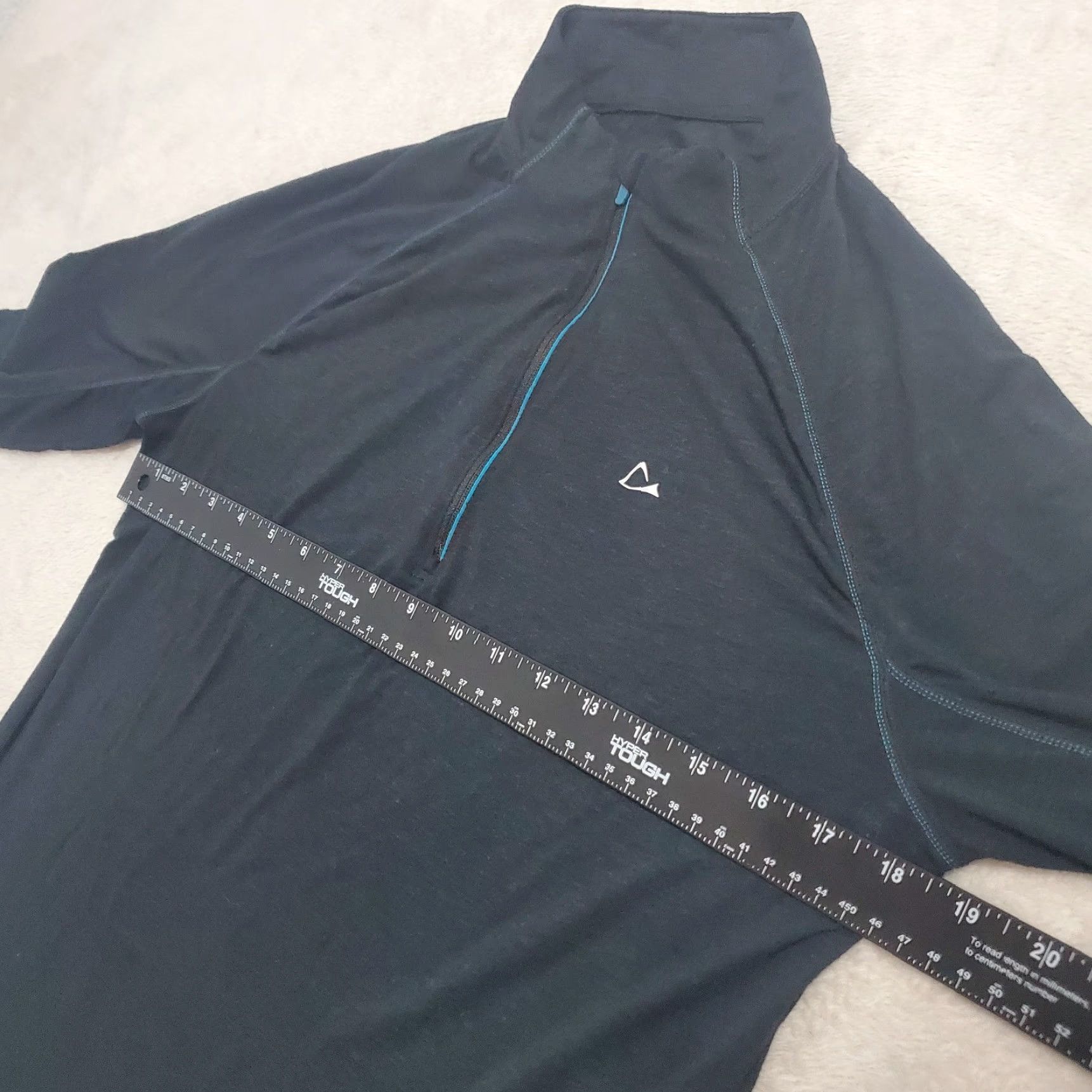 Vintage VINTAGE not applicable; Paradox Merino Blend Womens Base Layer Black 1/4 Zip Pullover DriRelease Top XL Size XL / US 12-14 / IT 48-50 - 7 Thumbnail