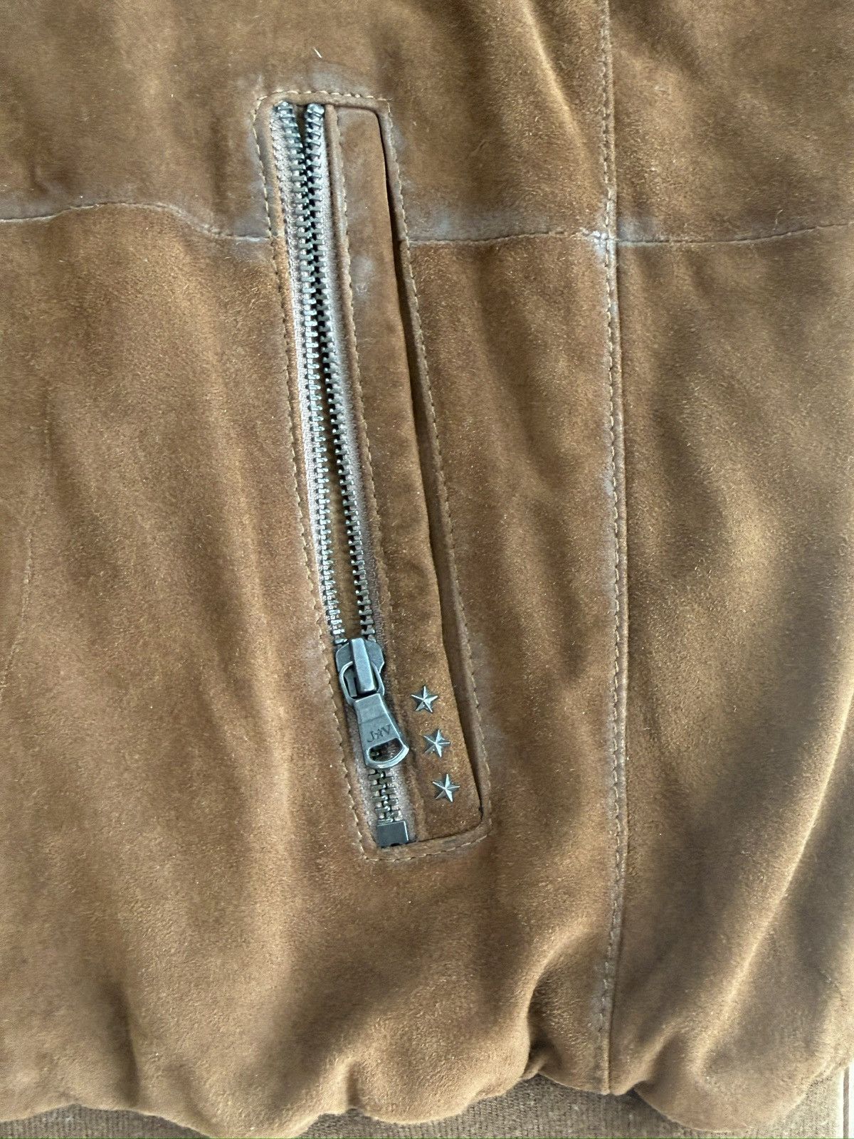 John Varvatos John Varvatos Suede Full Zip Hooded Jacket Size US M / EU 48-50 / 2 - 3 Thumbnail
