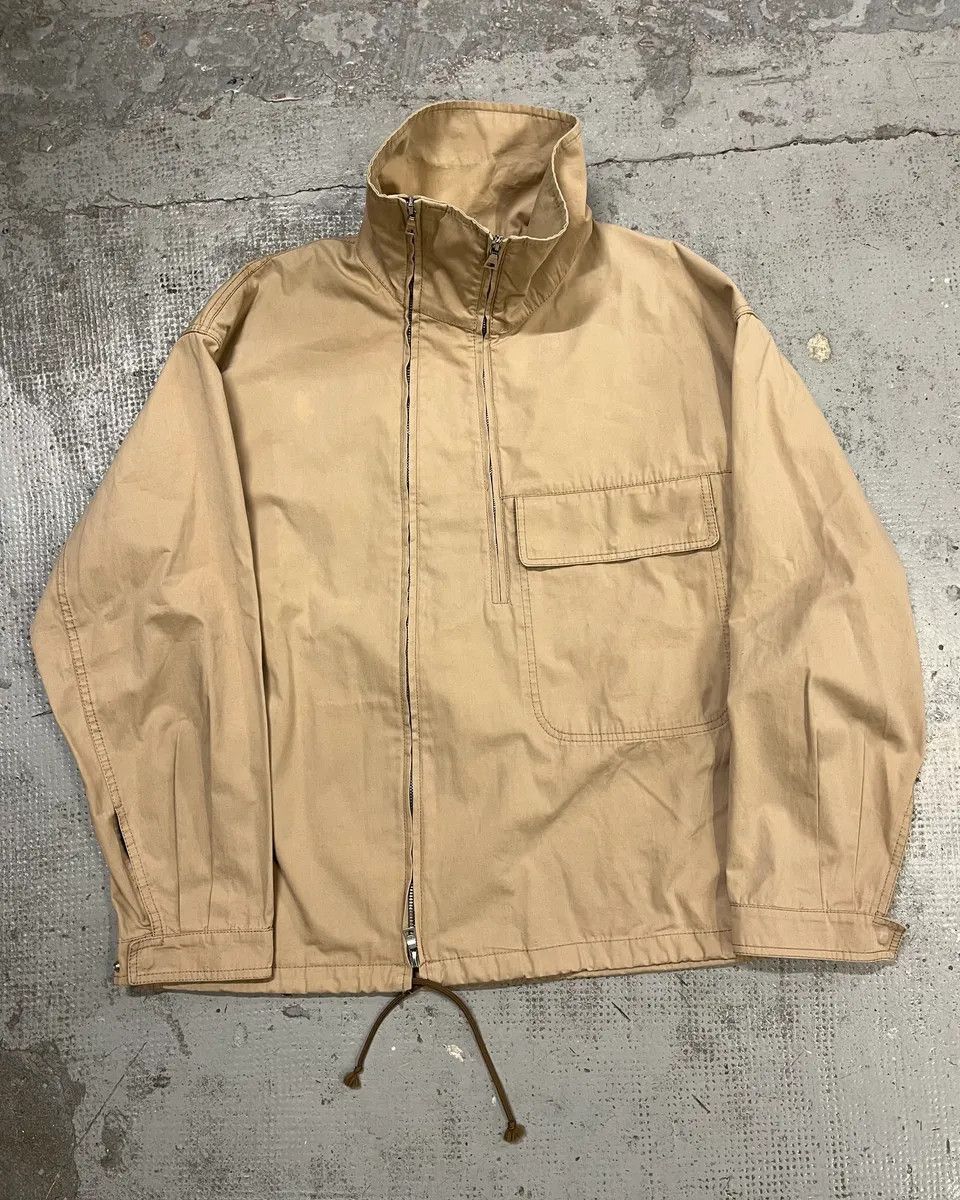 Prada 2000 Prada Asymmetrical Zip Contemporary Beige Jacket Size US L / EU 52-54 / 3 - 7 Thumbnail
