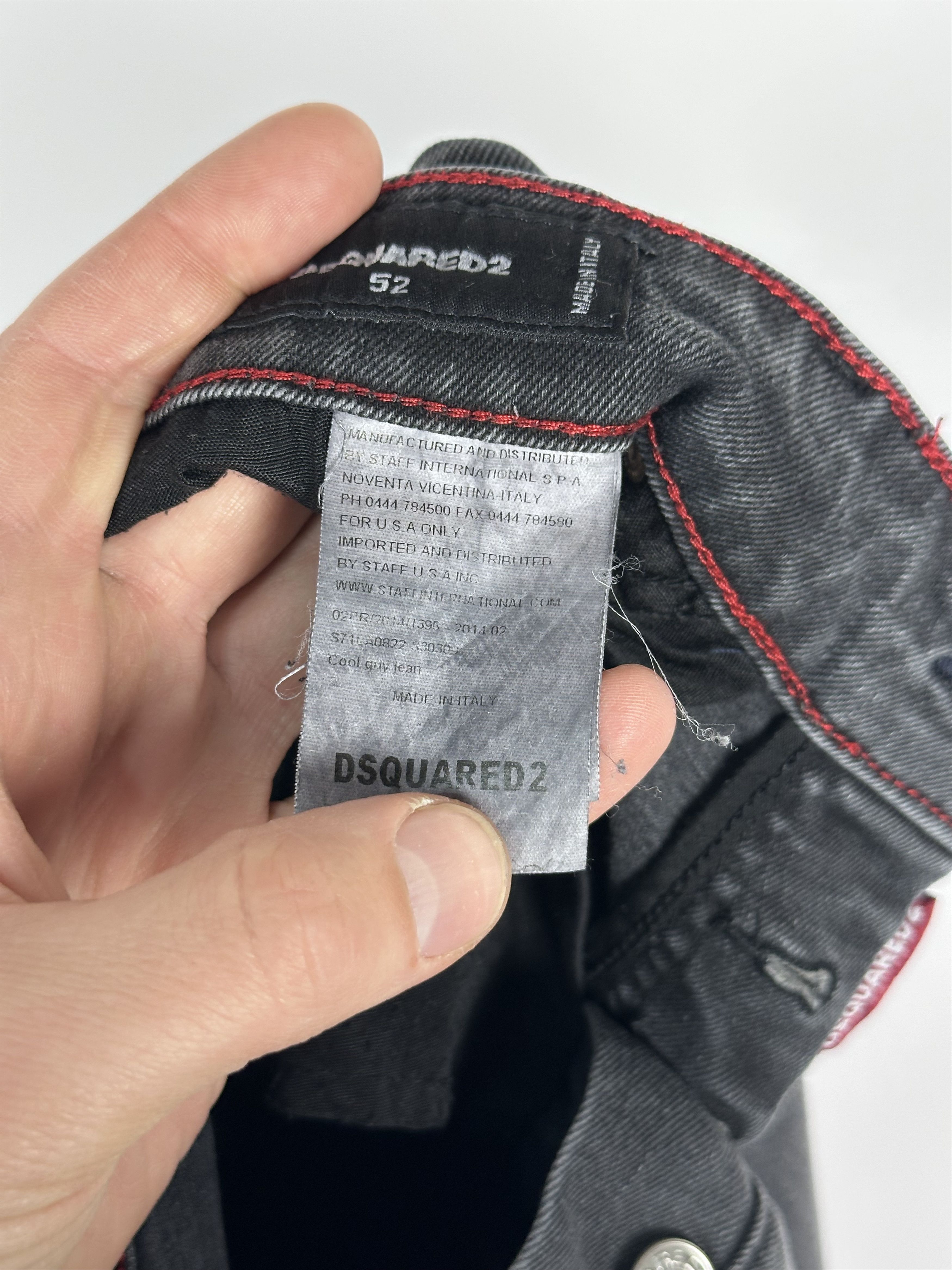 Dsquared2 Dsquared2 Black Washed Denim Distressed Jeans Mens Size 52 Size US 36 / EU 52 - 11 Thumbnail