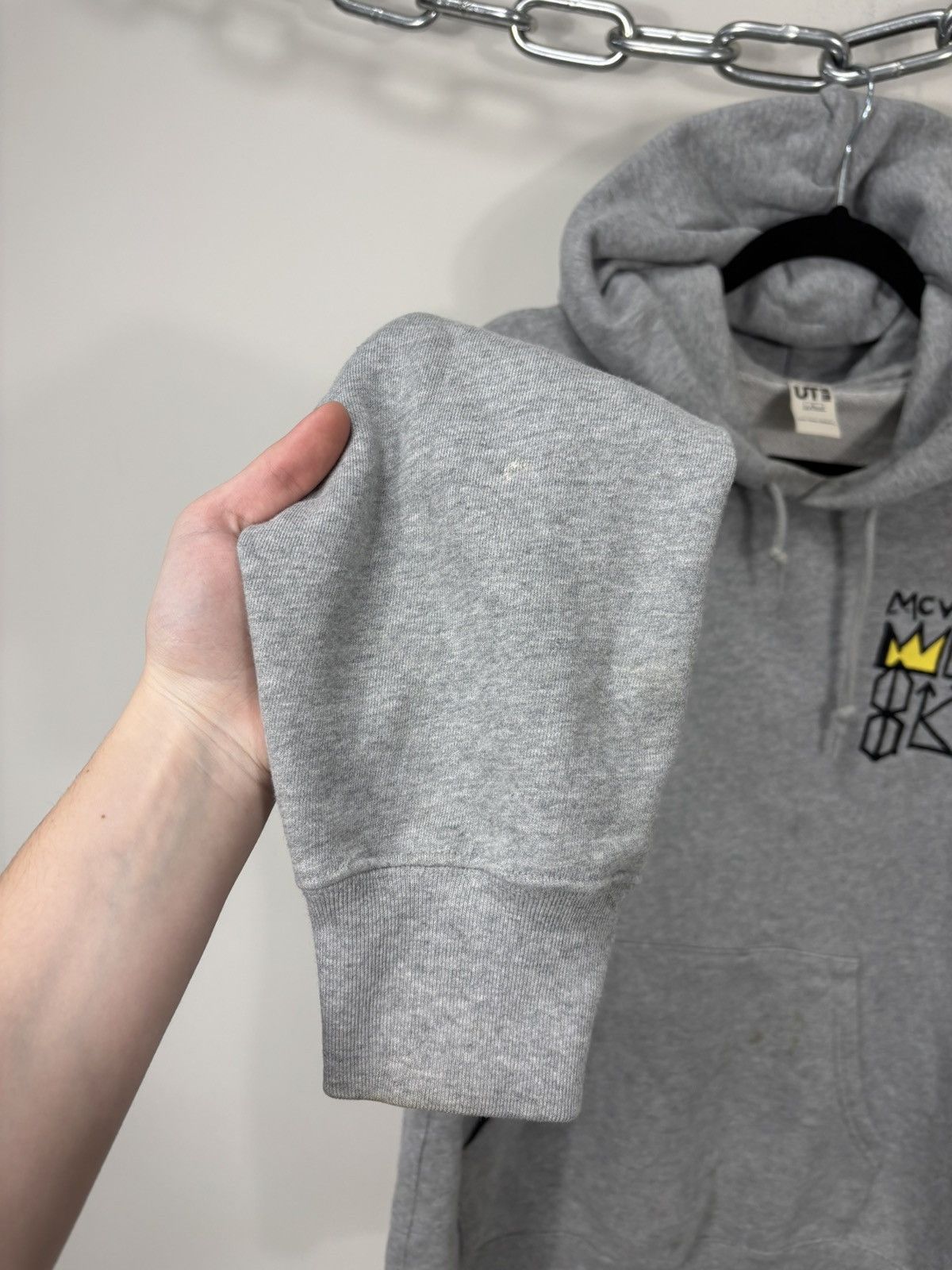 Uniqlo Uniqlo Jean Michel Basquiat Men’s Grey Classic Hoodie Size US L / EU 52-54 / 3 - 13 Thumbnail