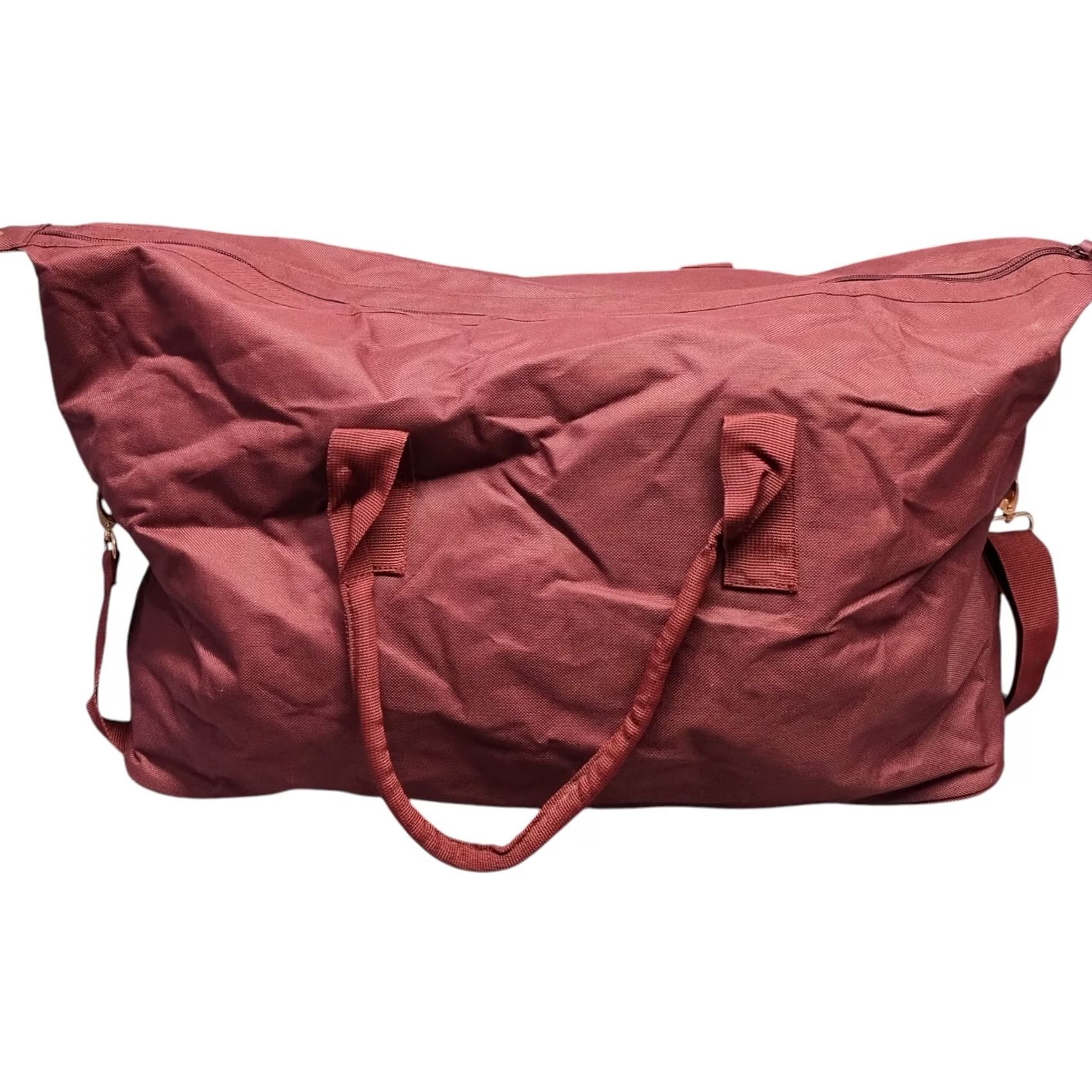 Vintage Kevin Murphy Stylist Duffle Bag Womens Burgundy Canvas Dual Top Handle KMuc2046 Size L / US 10 / IT 46 - 2 Thumbnail