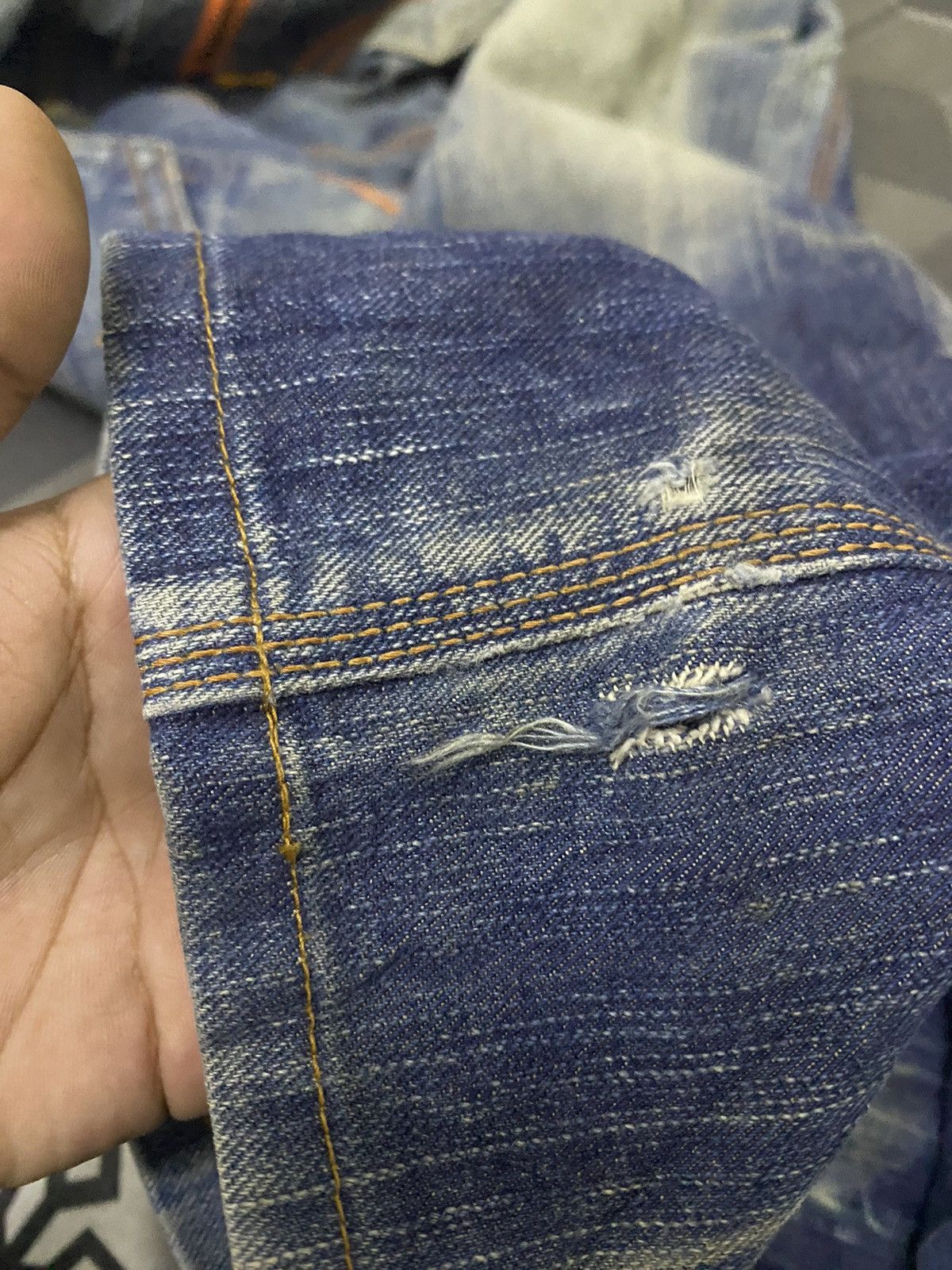 Edwin × Hysteric Glamour × Japanese Brand Edwin japan 🇯🇵 crazy wash Size US 35 - 6 Thumbnail