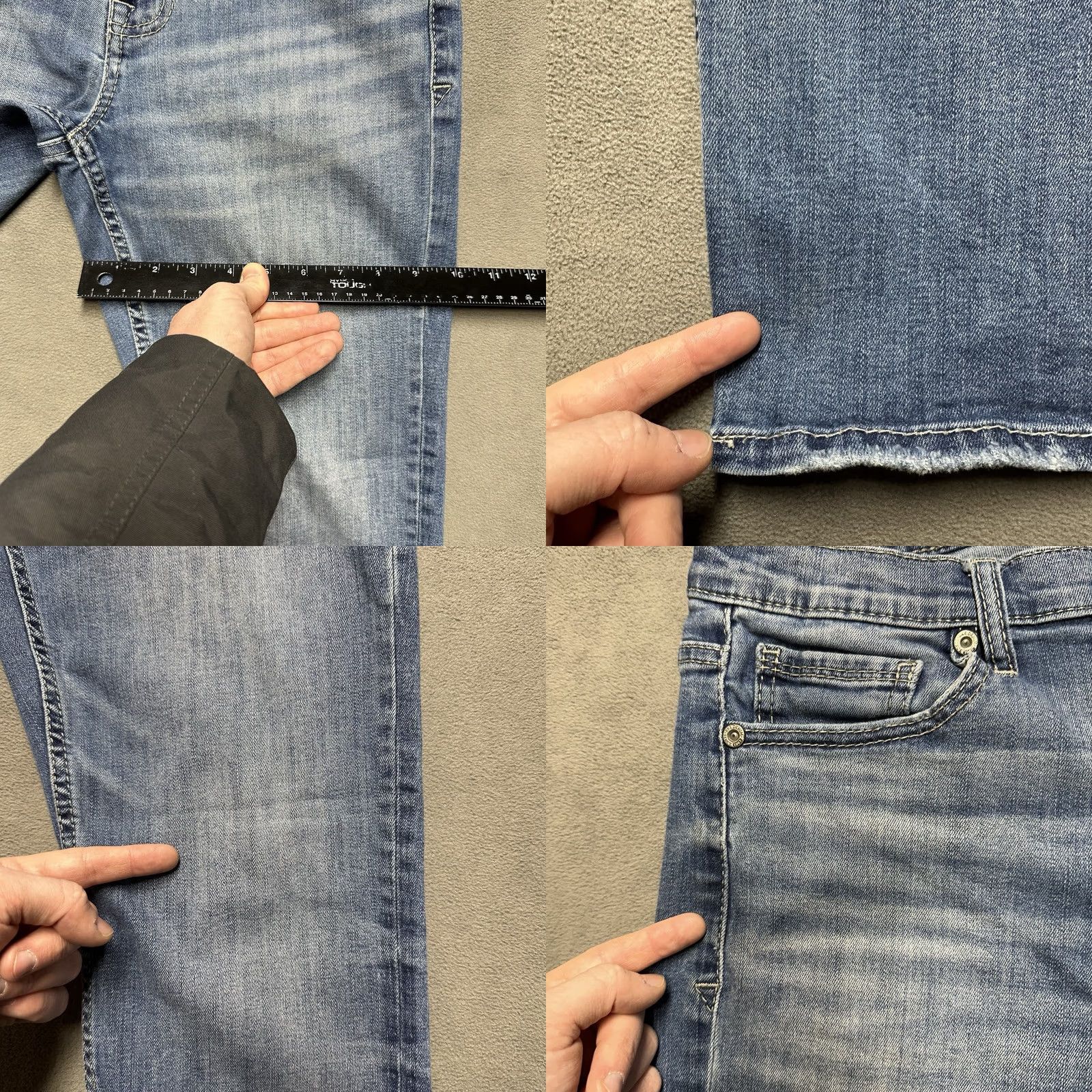 Vintage BKE Tyler Jeans Mens 30x30 (29x28.5) Blue Denim Stretch Relaxed Fit Mid Rise GUC Size US 30 / EU 46 - 11 Thumbnail