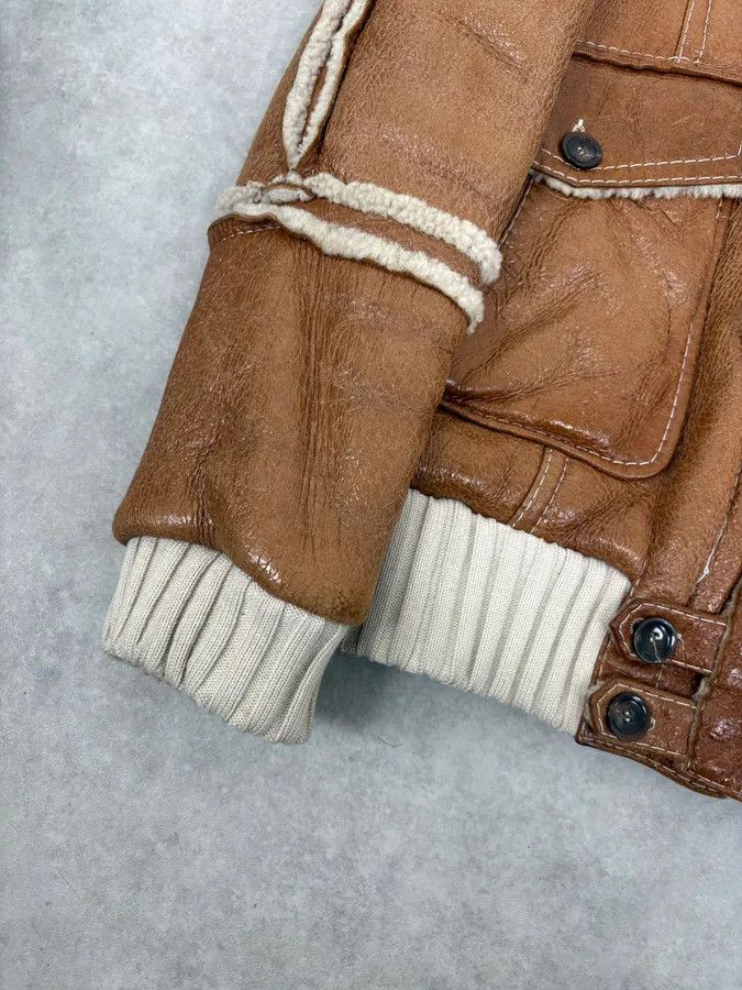 Roberto Cavalli FW2007 Cavalli Brown Fur Aviator Leather Jacket Size US L / EU 52-54 / 3 - 8 Thumbnail