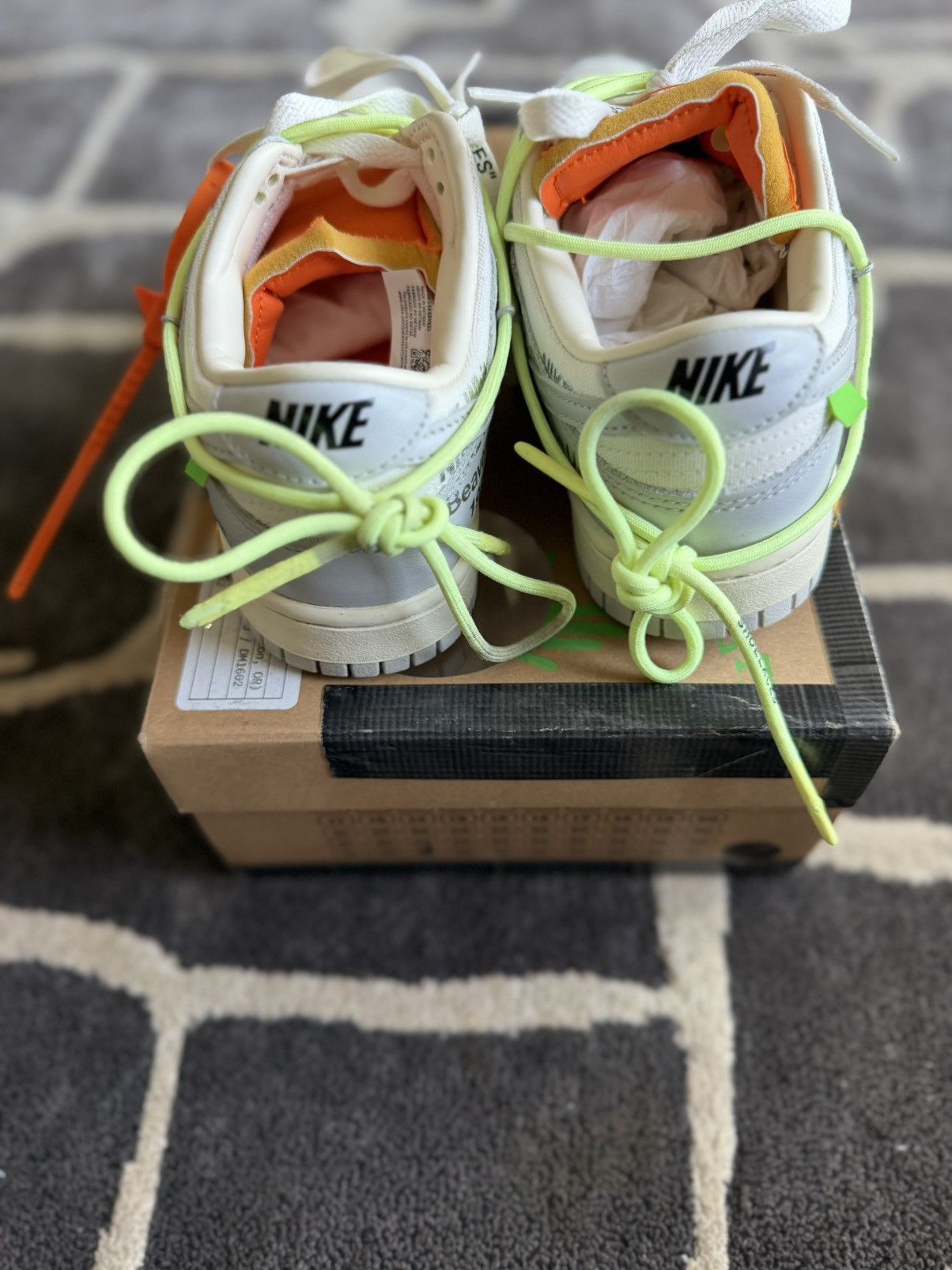 Off-White Nike Dunk Low x Off-White Lot 43 of 50 Sneakers Size US 6.5 / EU 39-40 - 6 Thumbnail