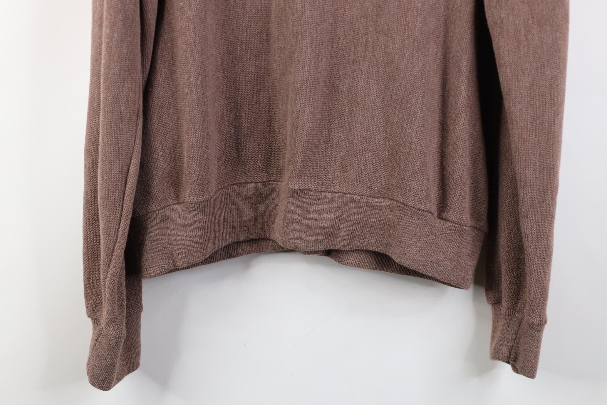 Vintage Vintage 60s Streetwear Cobain Knit Cardigan Sweater Brown Size US M / EU 48-50 / 2 - 11 Thumbnail