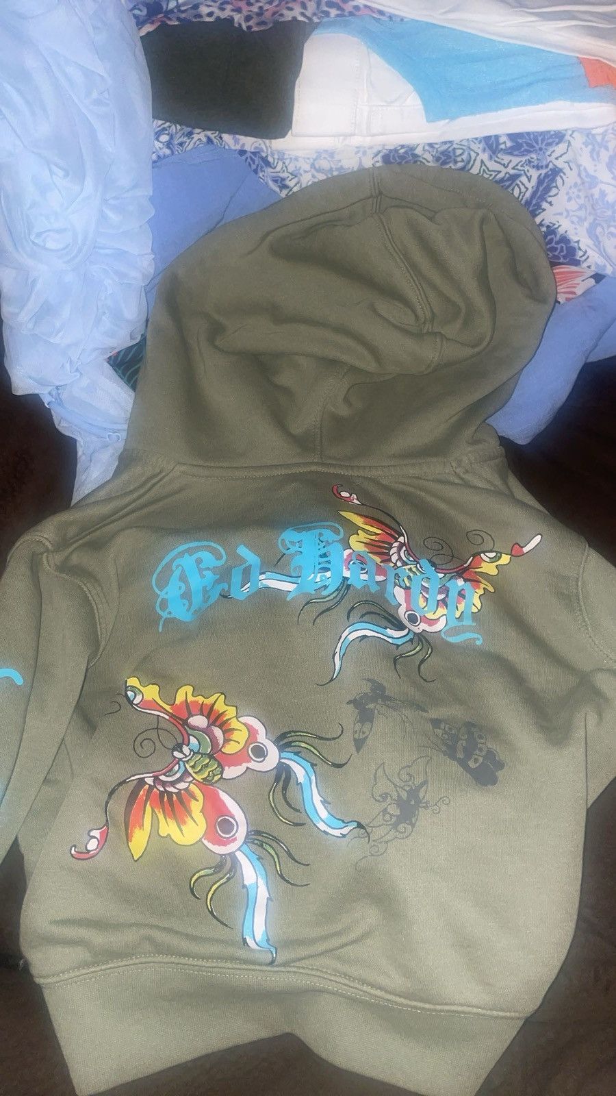 Ed Hardy Green ed hardy zip up Size L / US 10 / IT 46 - 1 Thumbnail