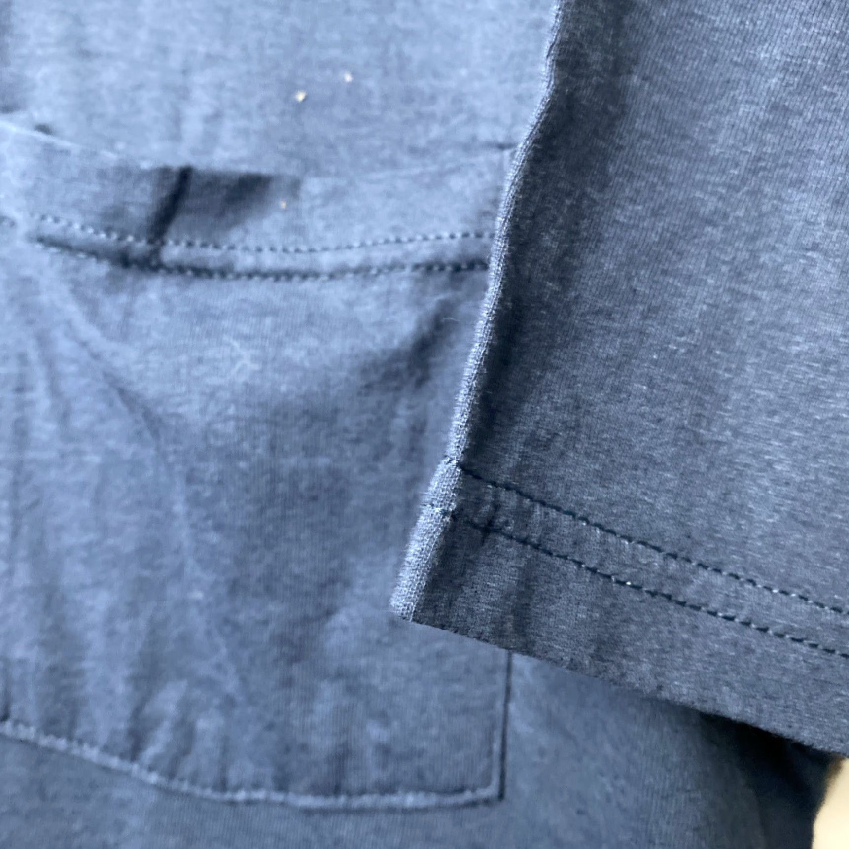 Fruit Of The Loom VINTAGE Fruit of the Loom T-Shirt Navy Blue XL Pocket 90s Men Size US XL / EU 56 / 4 - 3 Thumbnail