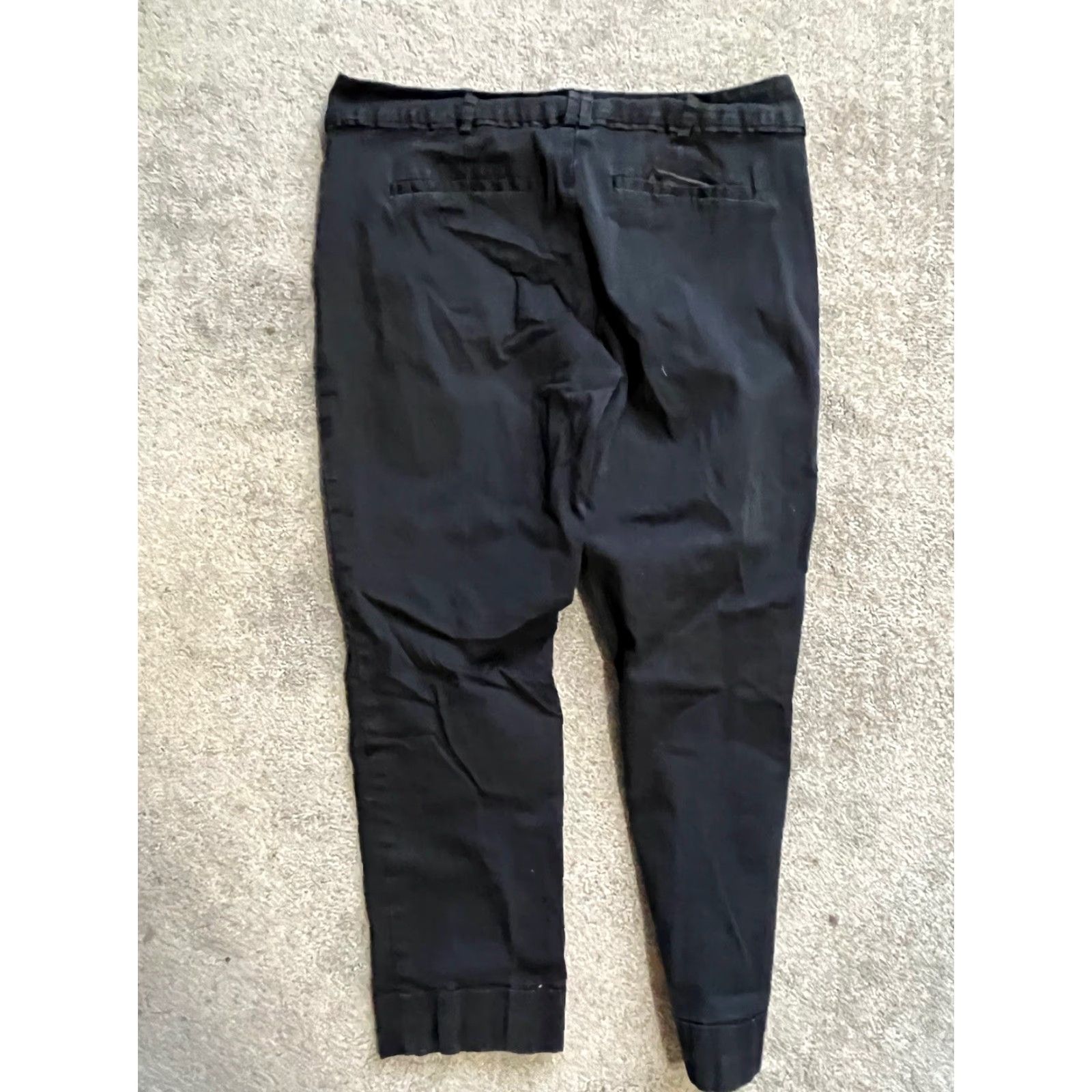 Vintage NEW YORK & COMPANY Stretch Women’s Size 6 Black Capri Flat Front Womens Size US 6 / IT 36 - 3 Thumbnail