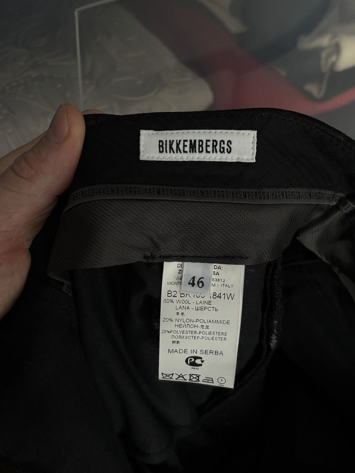 Dirk Bikkembergs Dirk Bikkembergs Wool Nylon Black Vintage Casual Chino Pants Size US 30 / EU 46 - 9 Thumbnail