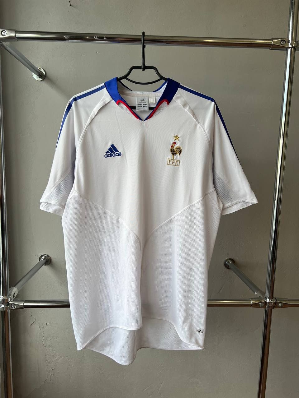 Adidas 2004/06 FRANCE TEAM AWAY SOCCER JERSEY FOOTBALL SHIRT ADIDAS Size US L / EU 52-54 / 3 - 3 Thumbnail