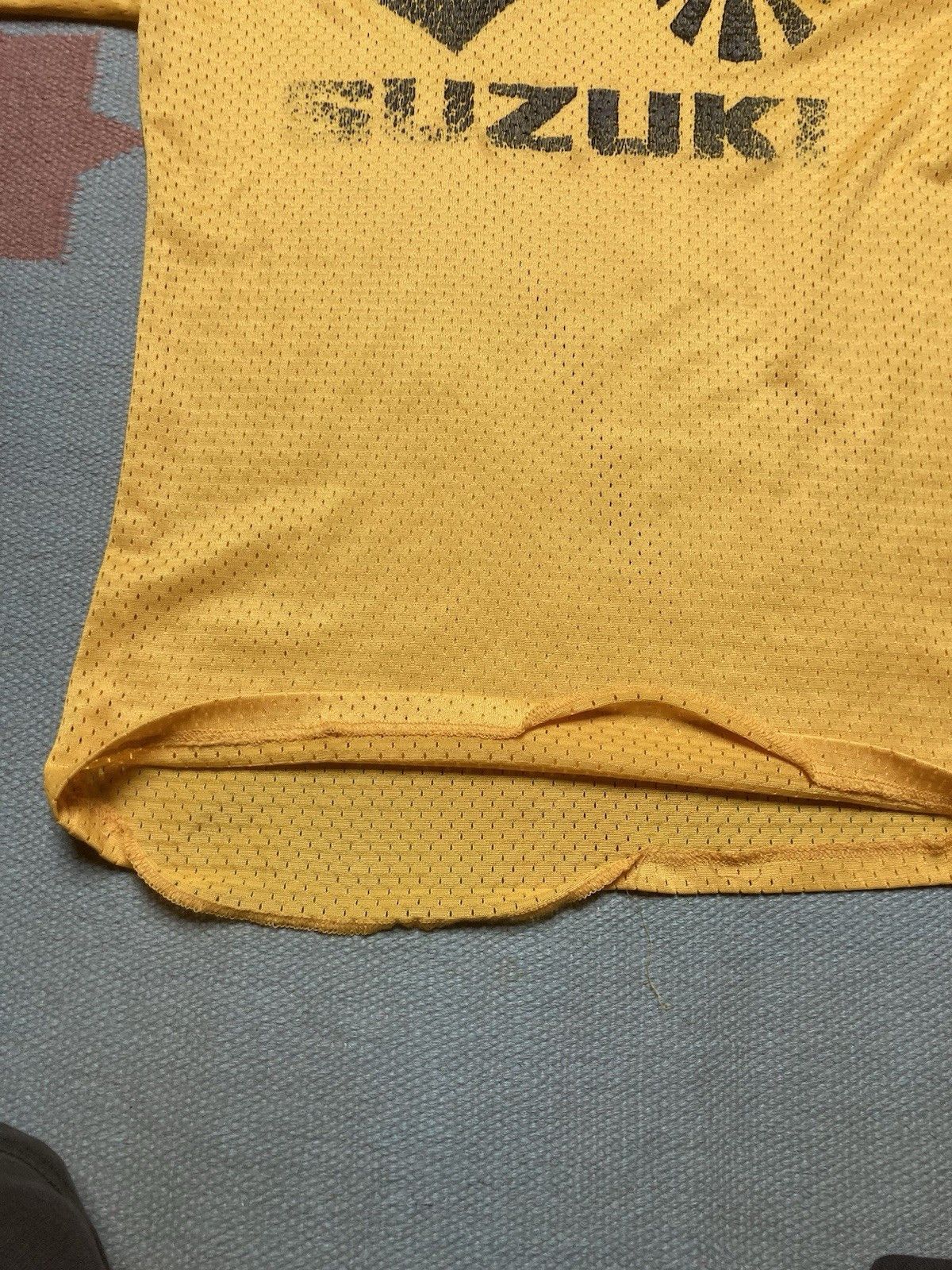 Vintage 70s Suzuki mesh jersey motocross Moto racing MX faded small Size US S / EU 44-46 / 1 - 5 Thumbnail