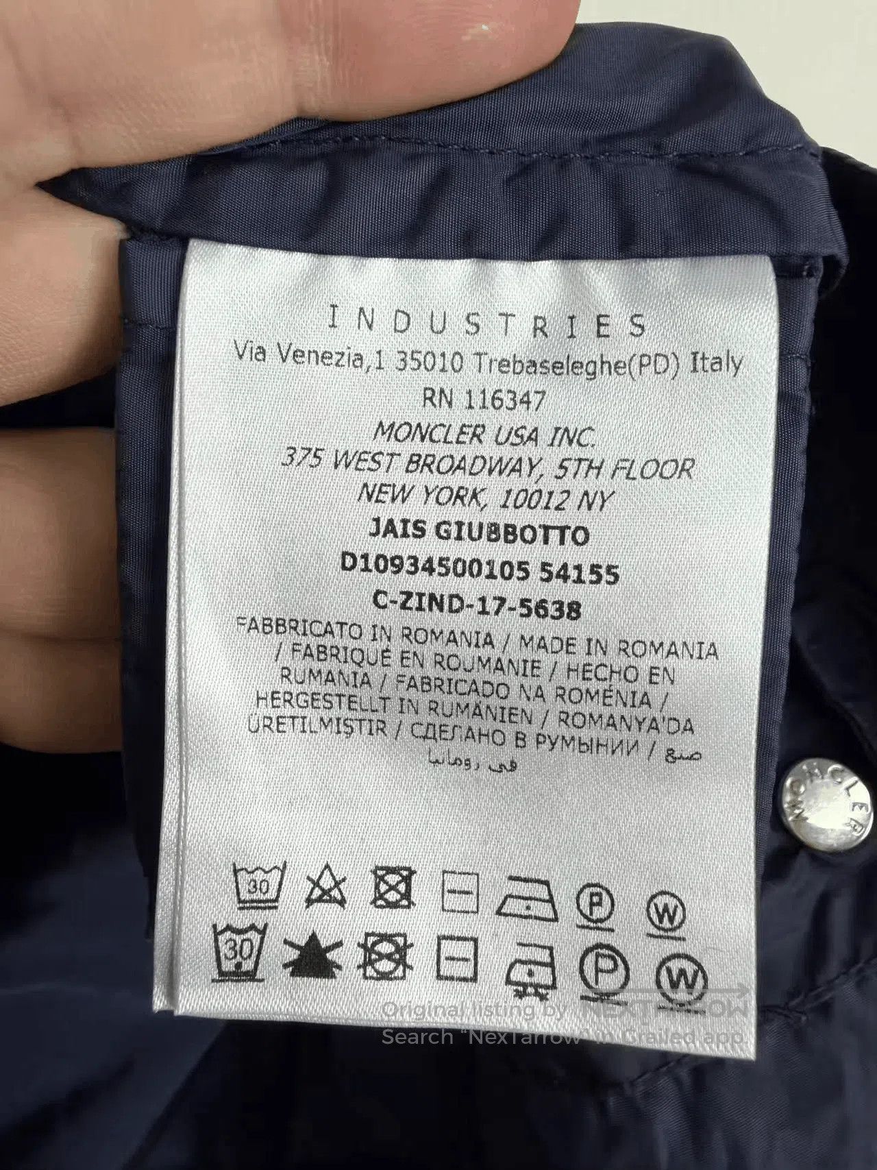 Moncler Moncler Zippered Jacket. Size US L / EU 52-54 / 3 - 3 Thumbnail