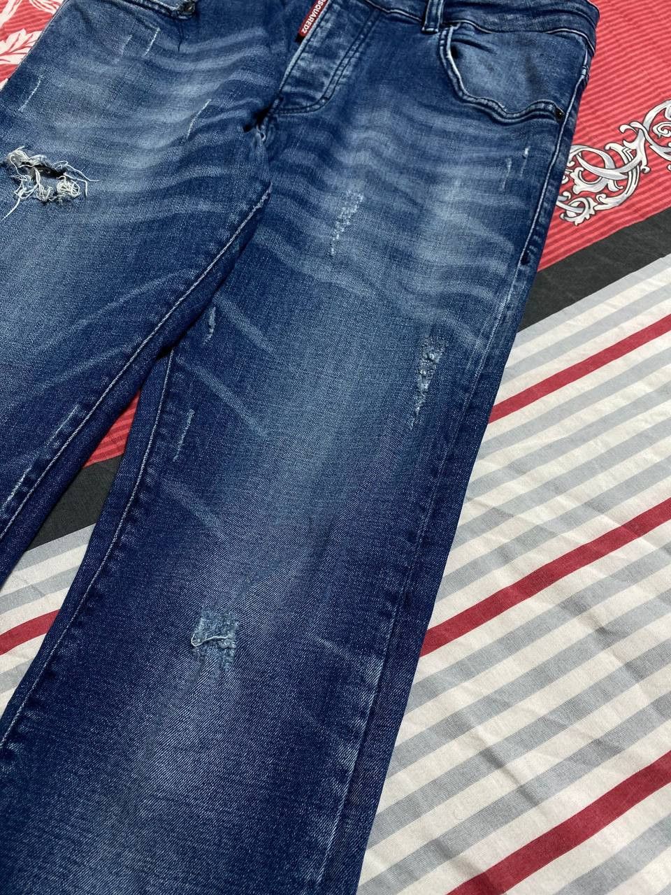 Dsquared2 × Japanese Brand Crazy Crash Dirty Baggy Faded Jean Japan Avant Garde Style Size US 32 / EU 48 - 15 Thumbnail