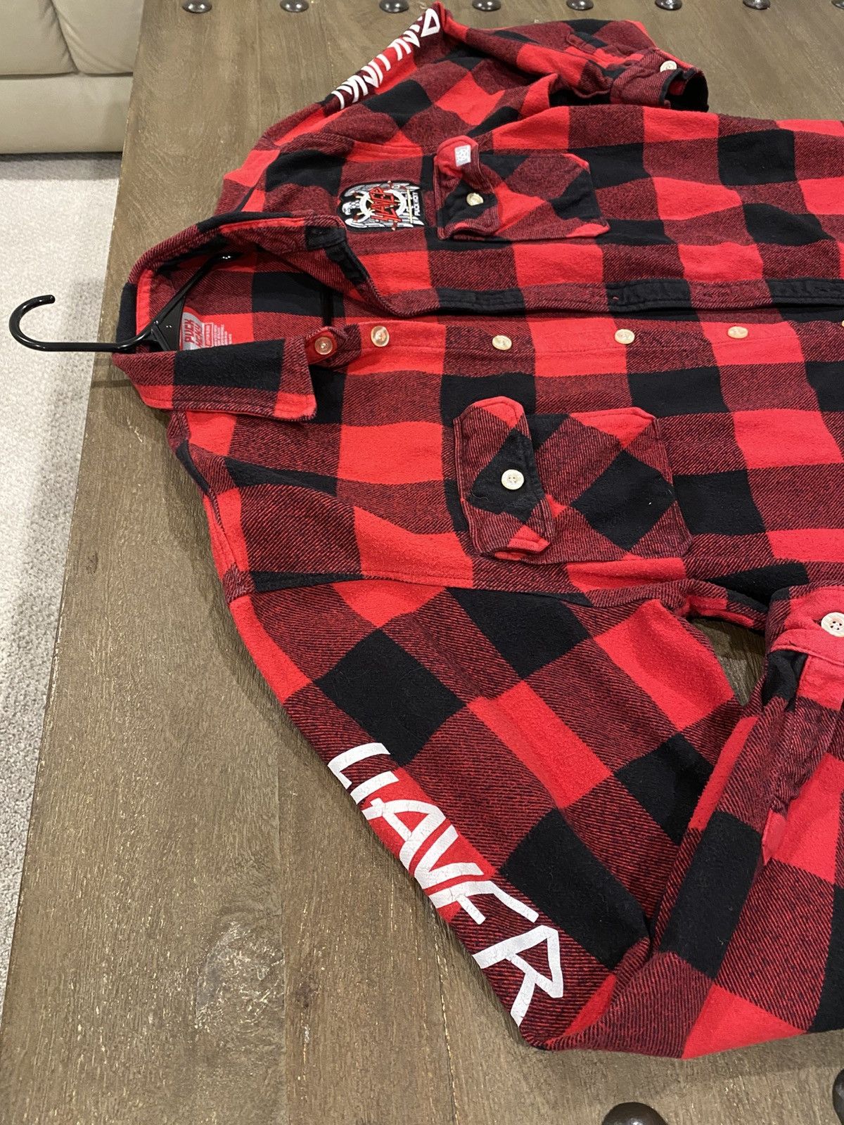 Slayer *RARE* Slayer "Fight Till Death" Puck Hcky Flannel Size US XL / EU 56 / 4 - 4 Thumbnail