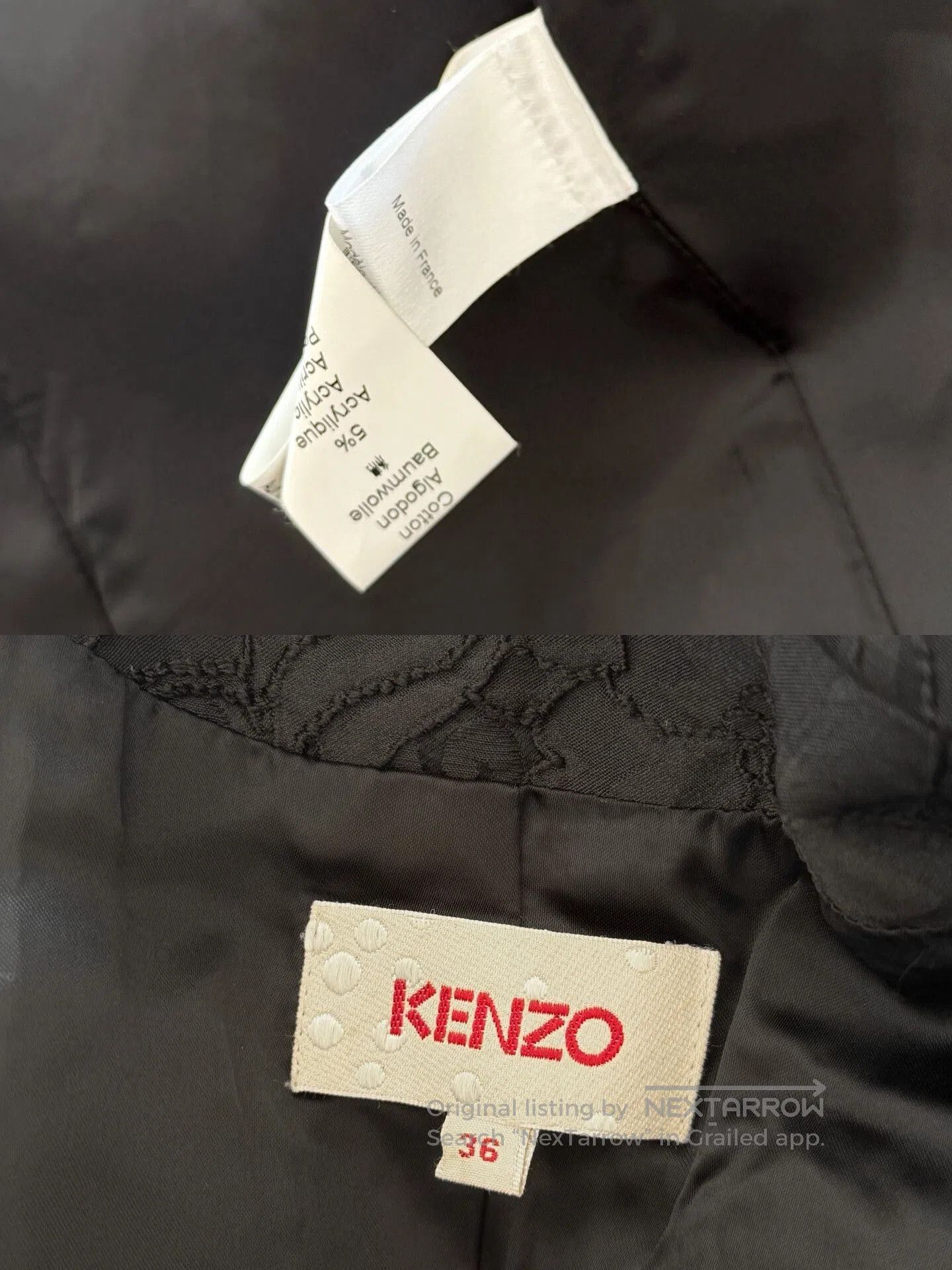 Kenzo kenzo floral embellished coat with intricate detailing. Size M / US 6-8 / IT 42-44 - 9 Thumbnail